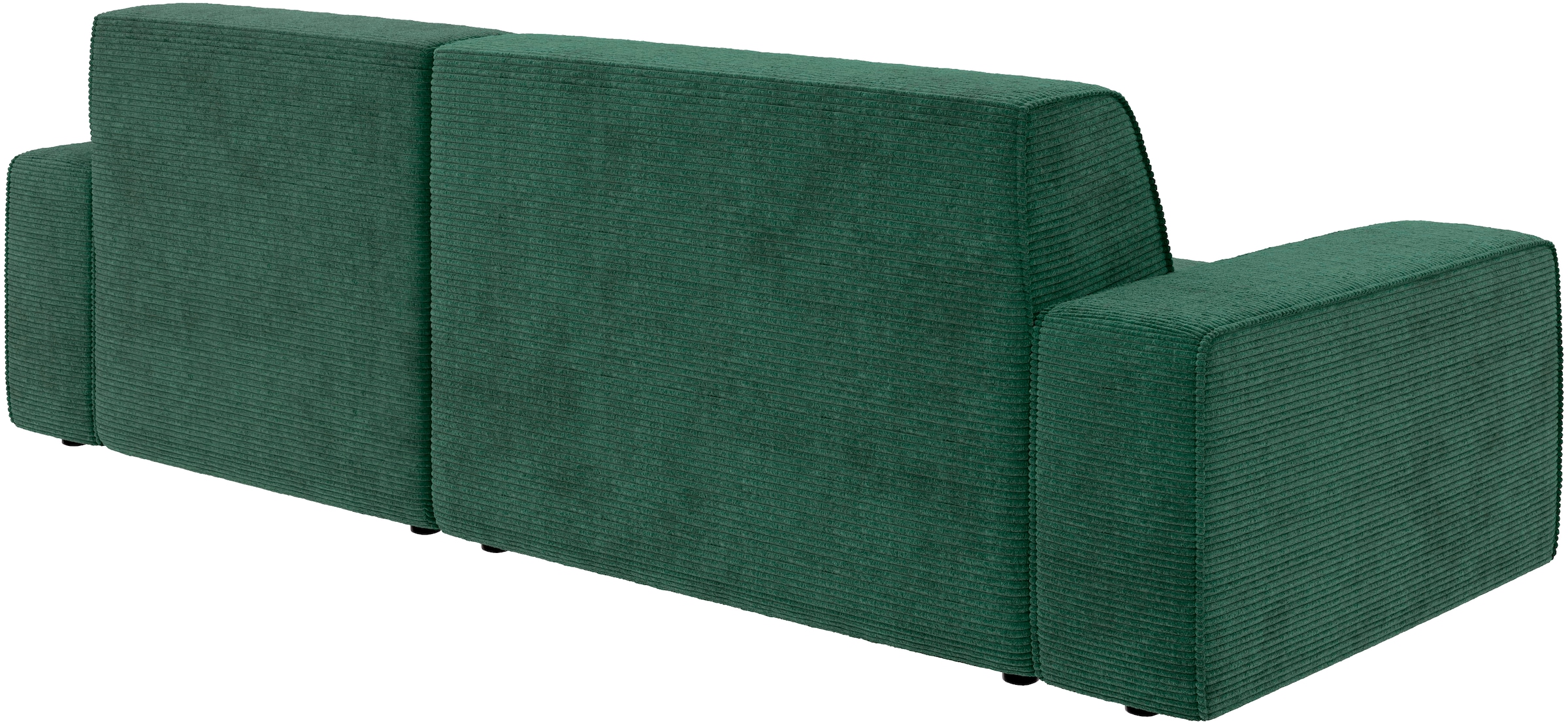 TRENDMANUFAKTUR Ecksofa »Graz, wahlweise mit Sitzvorschub und Bettkasten, L-Form, Breite 246 cm«, in Cord-, haustierfreundlichem LEO Struktur- oder LUMOS-3D-Bezug