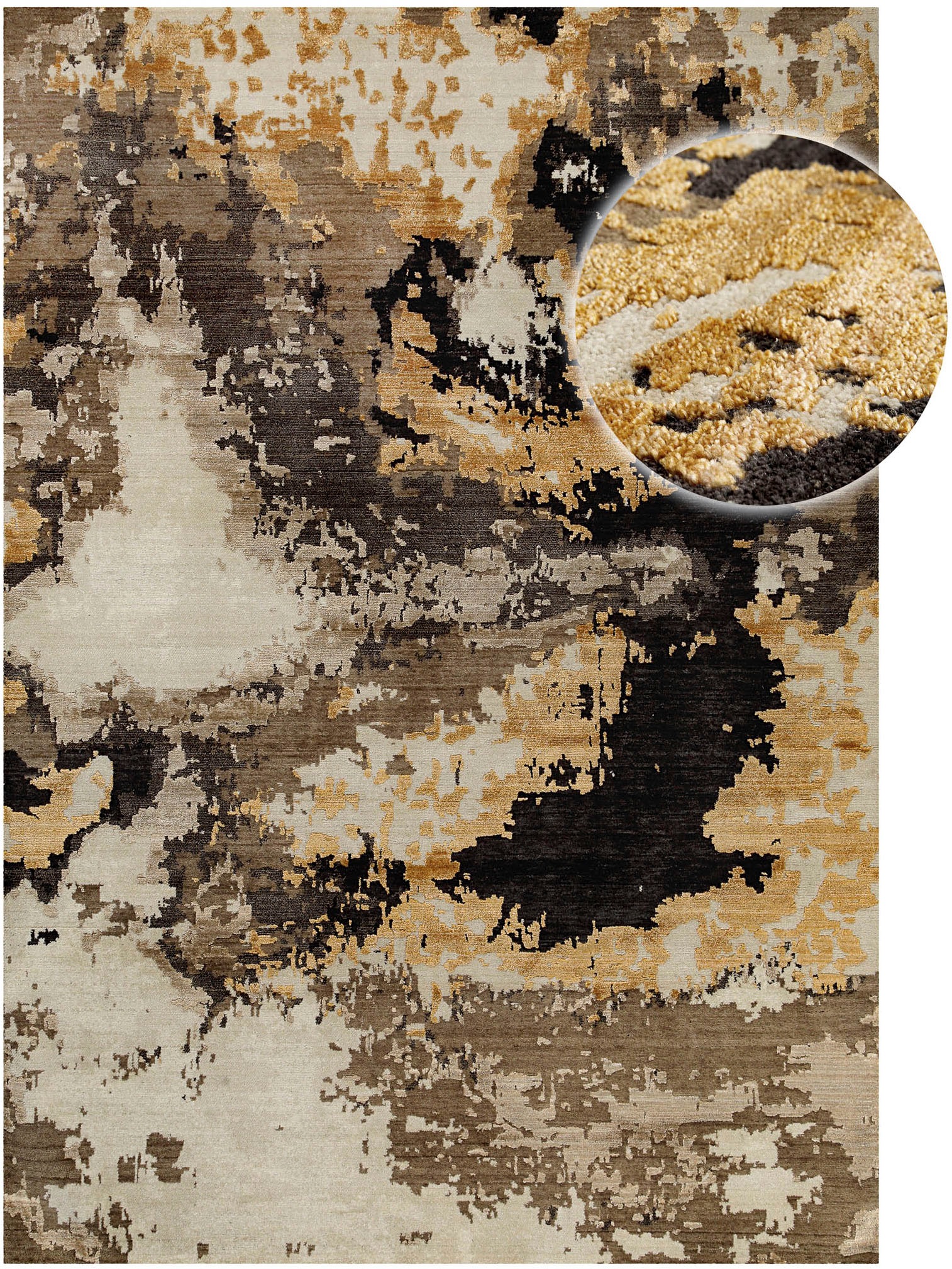 OTTO home Teppich "Orin" rechteckig 6 mm Höhe Kurzflor, 80 % Wolle und Visk günstig online kaufen