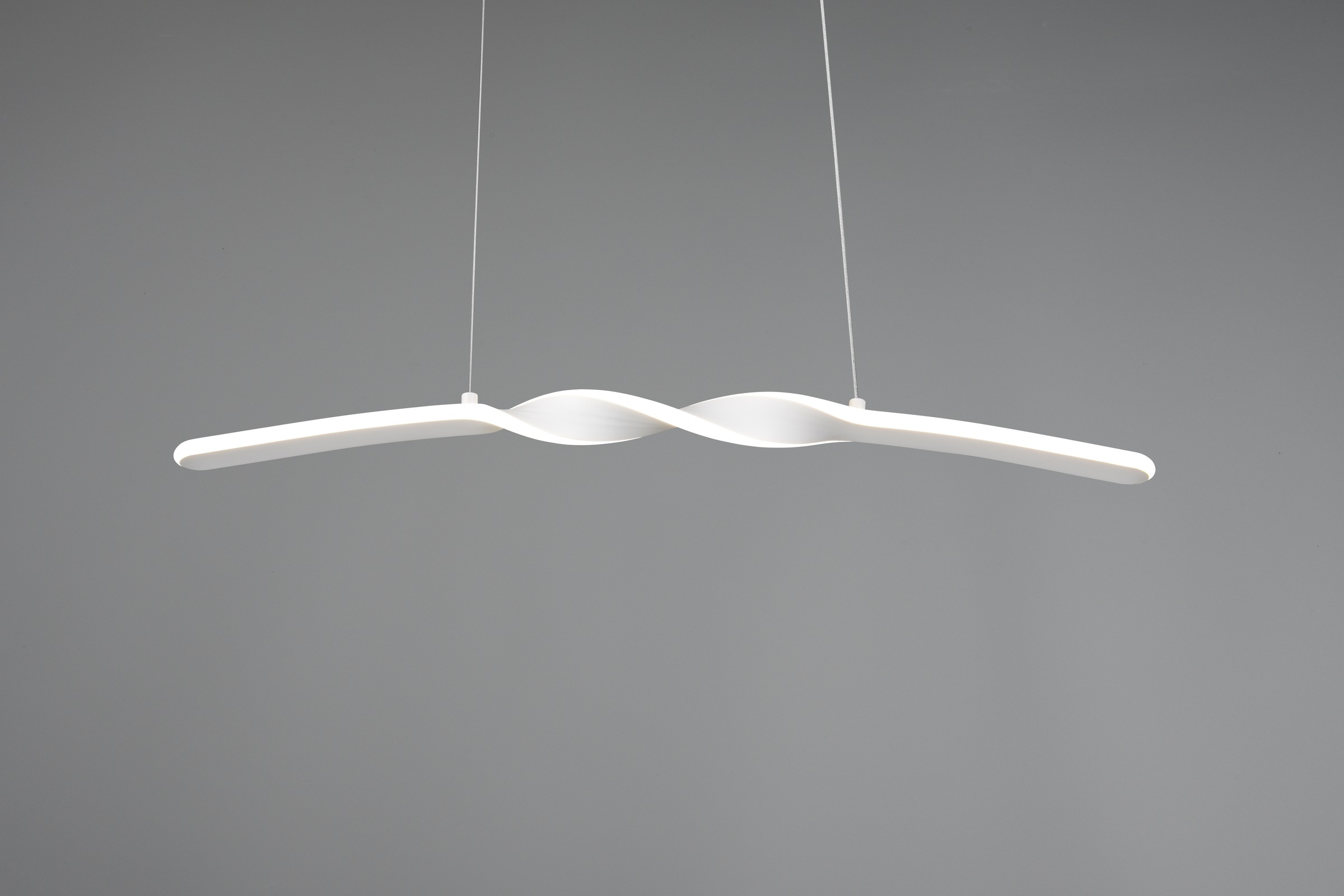 REALITY Leuchten LED Pendelleuchte »GINKO, Hängeleuchte LED 18W 2100 Lumen 4000K kaltweiß«, 1 flammig, Leuchtmittel LED-Board | LED fest integriert, Hängelampe Esszimmer, höhenverstellbar bis max 150cm, Breite 79 cm