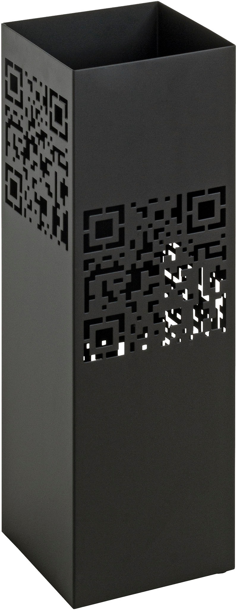 HAKU Schirmständer »Blumenpodest, Blumenständer, Pflanzsäule« quadratisch- aus Metall Schwarz - B/T/H 16/16/48 cm