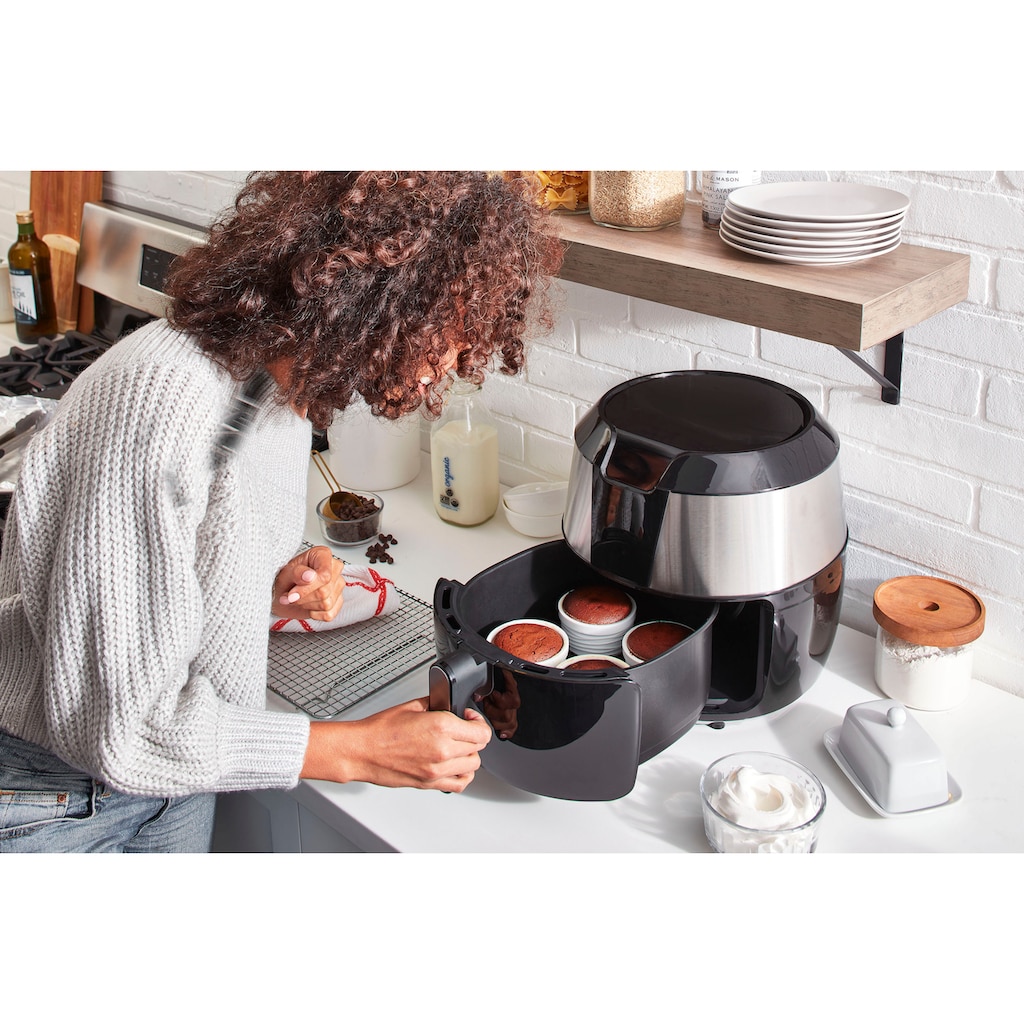 Tefal Heißluftfritteuse »EY701D.HERO Easy Fry XXL mit Zubehör-Set«, 1850 W, Fassungsvermögen 1,6 kg, Timer, 8 automatische Menüs