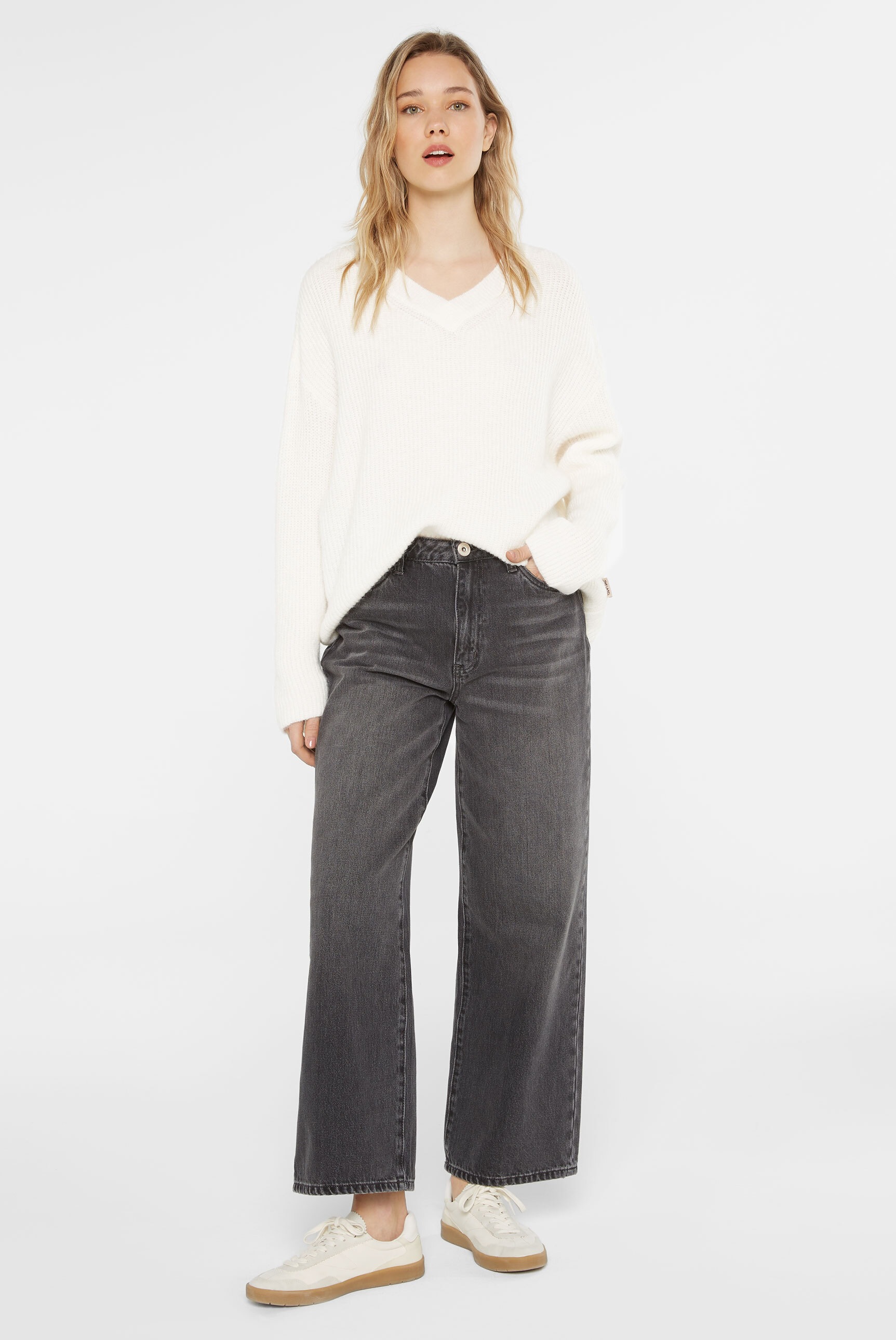 SENSES.THE LABEL V-Ausschnitt-Pullover mit V-Ausschnitt