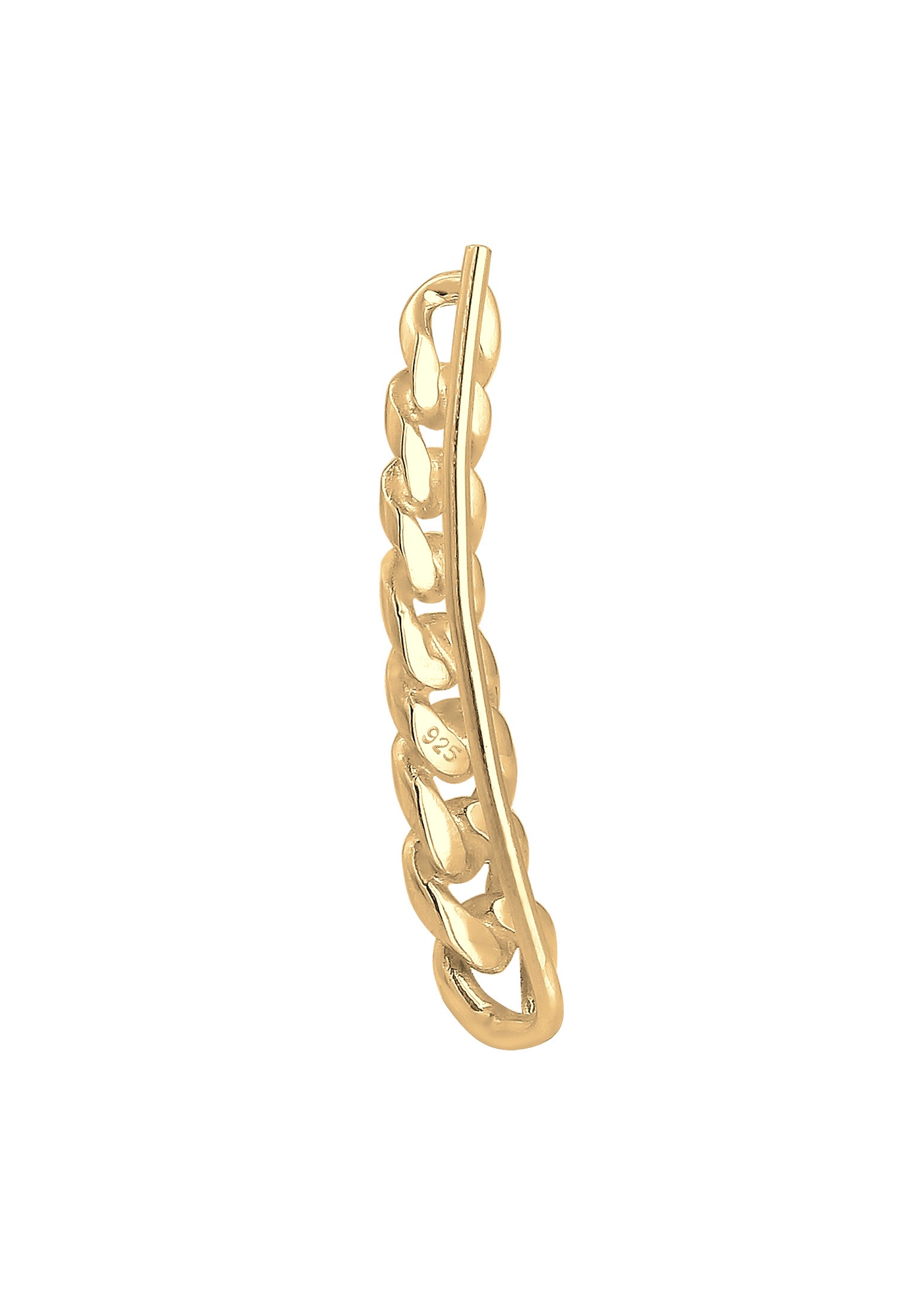 Elli Single-Ohrhaken »Single Earclimber Panzerkette 925 Sterling Silver«