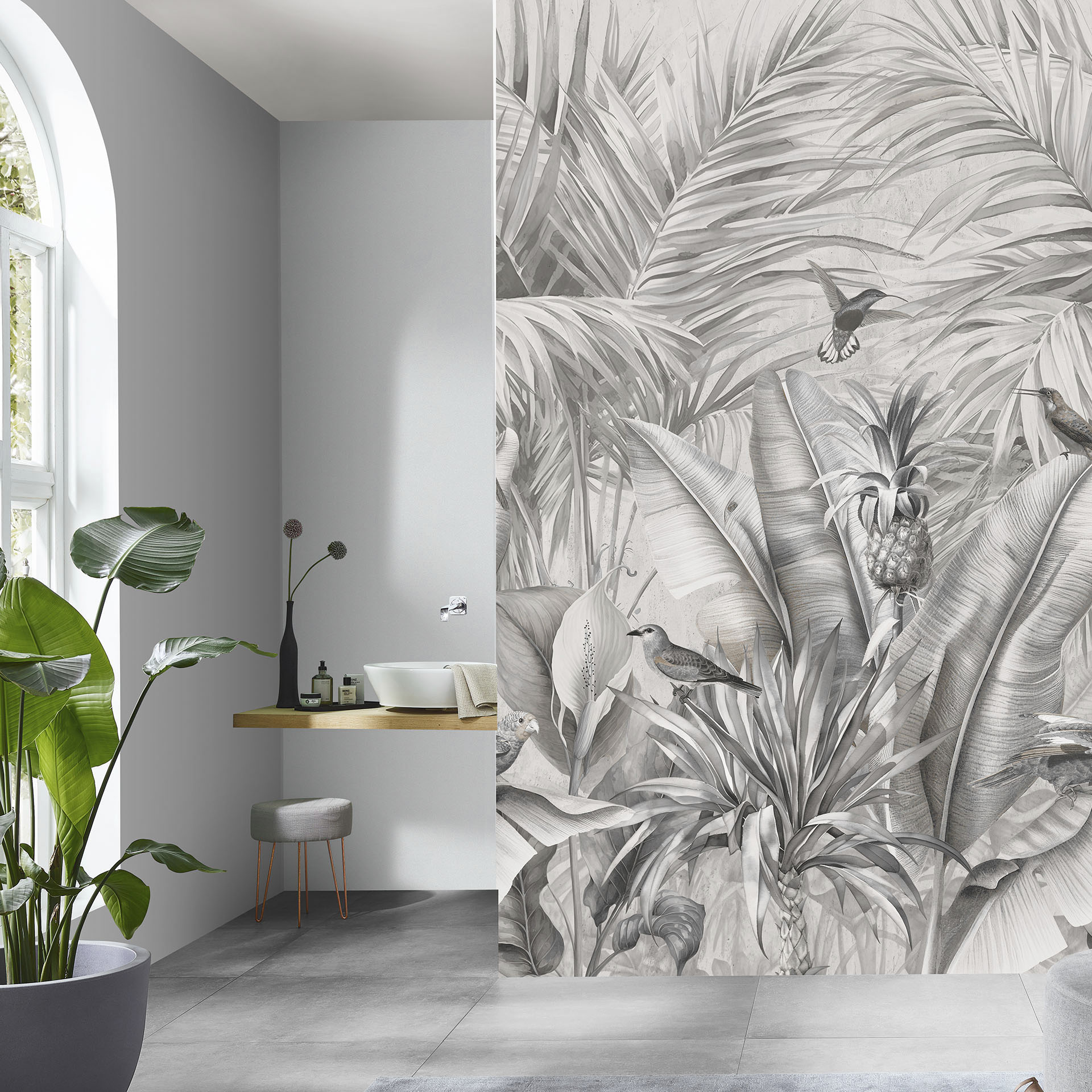 Fashion for walls Fototapete "Ayana" floral glatt Phthalate frei