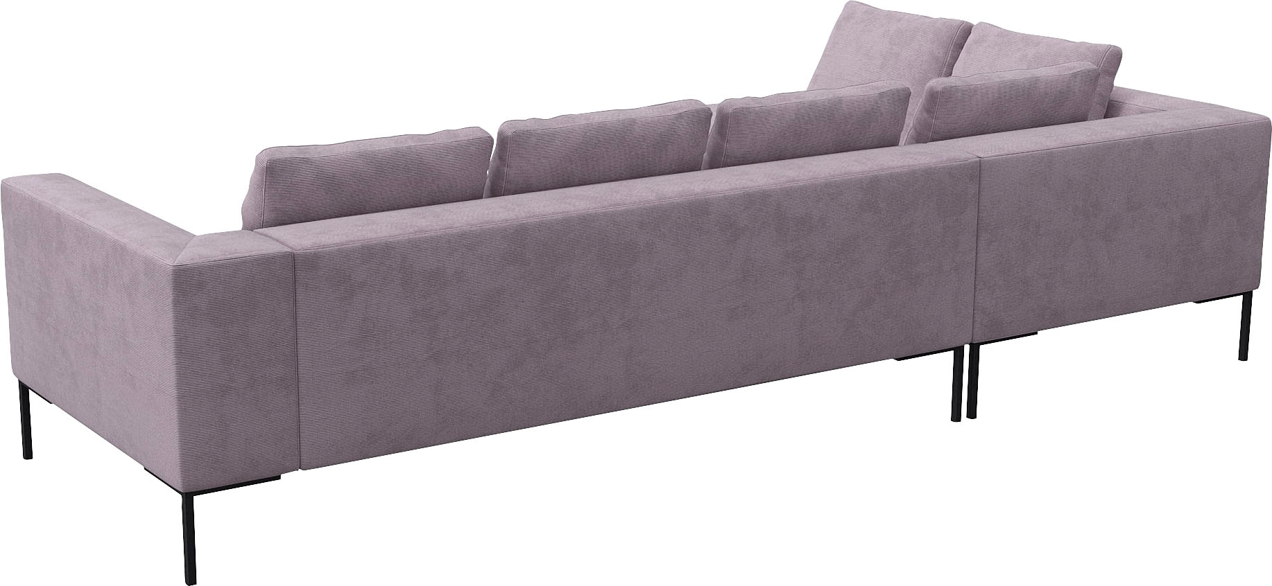 FLEXLUX Ecksofa »Loano, superbequemer Sitzkomfort durch Kaltschaum im Sitz, L-Form«, modernes Sofa, frei im Raum stellbar, lose Kissen, hoher Fuß