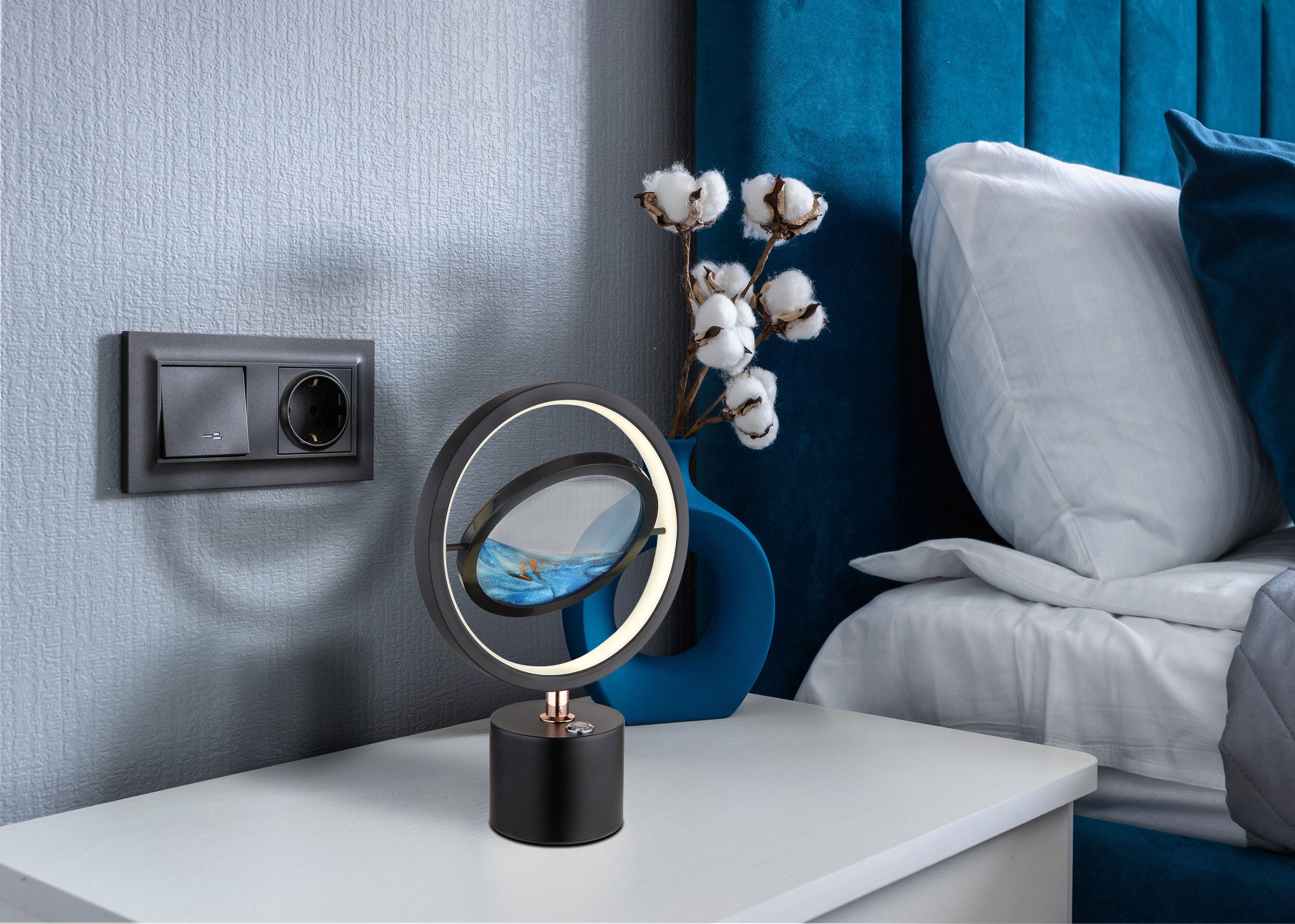 GLOBO LIGHTING LED Tischleuchte »REEDI« LED-Modul 1 Stk. Tischlampe/Touch Ein/Aus/Akku/Leuchtdauer ca. 6-8 Std