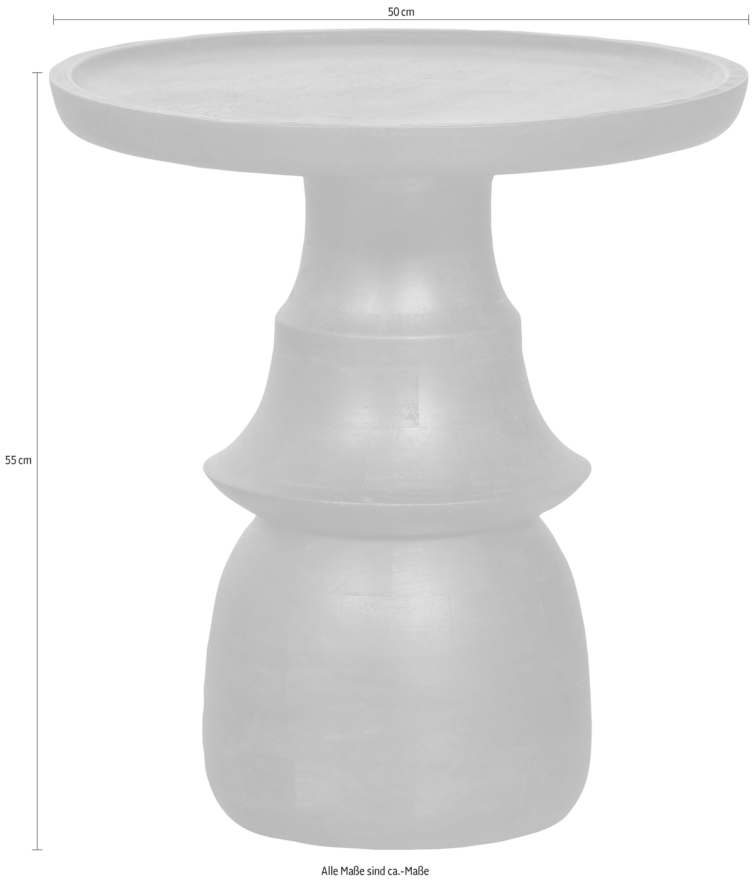 WOOOD Beistelltisch »Broad«, H 55 cm x Ø 50 cm