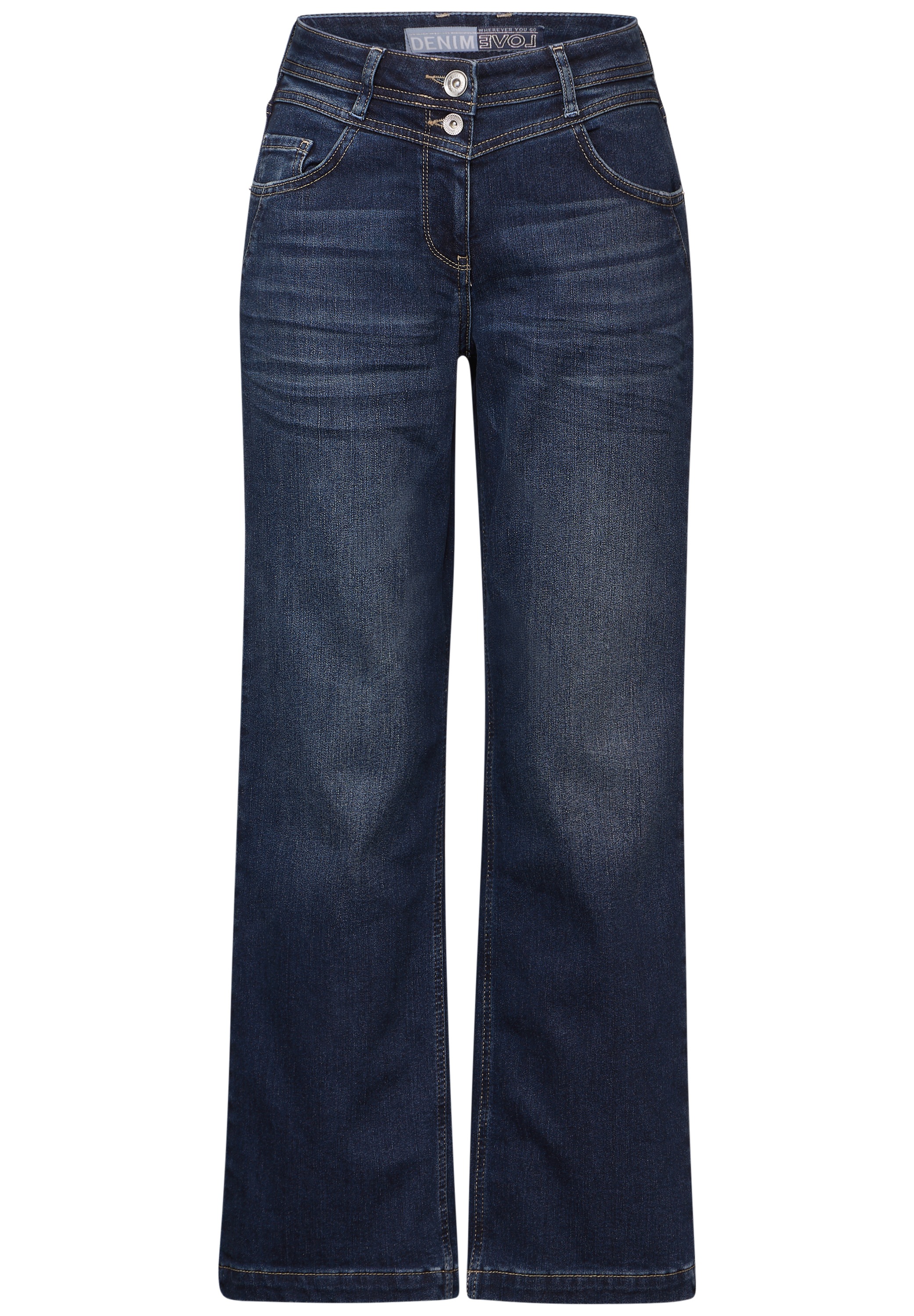 Cecil Weite Jeans, High Waist
