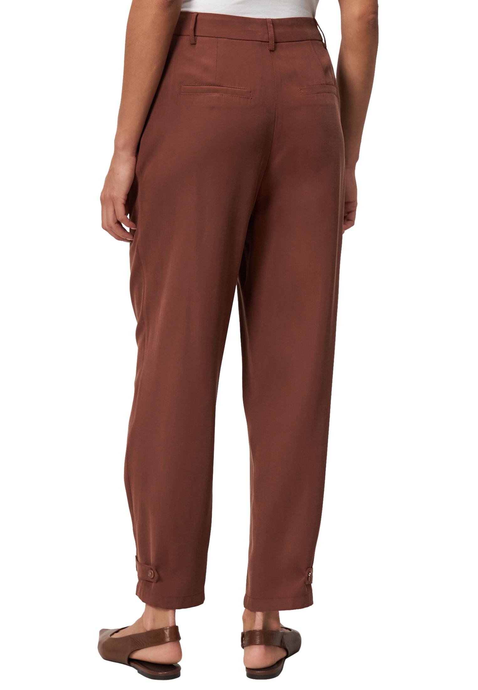 Zero Stoffhose »zero Damen Hose mit schmalem Bein 26 Inch«, Falten