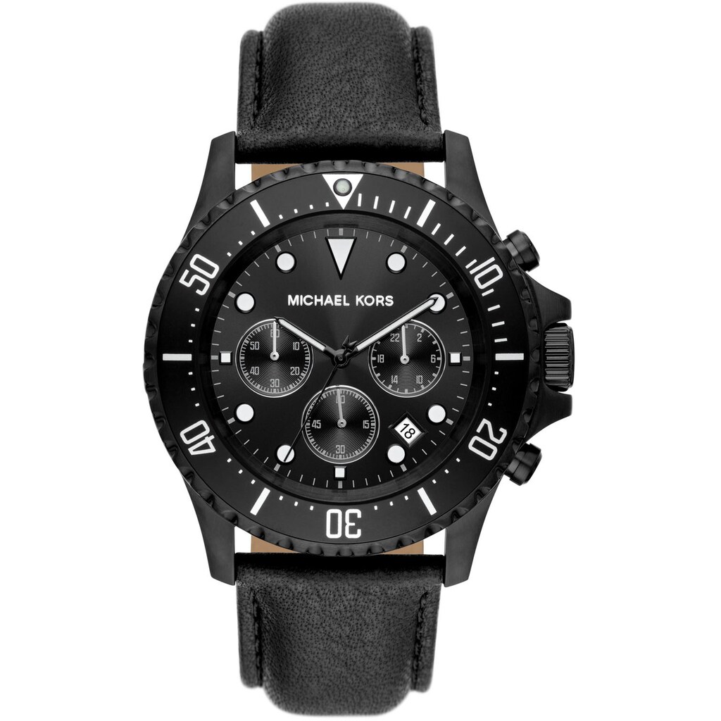 MICHAEL KORS Chronograph »EVEREST, MK9053«, Quarzuhr, Armbanduhr, Herrenuhr, Stoppfunktion, Datum, analog