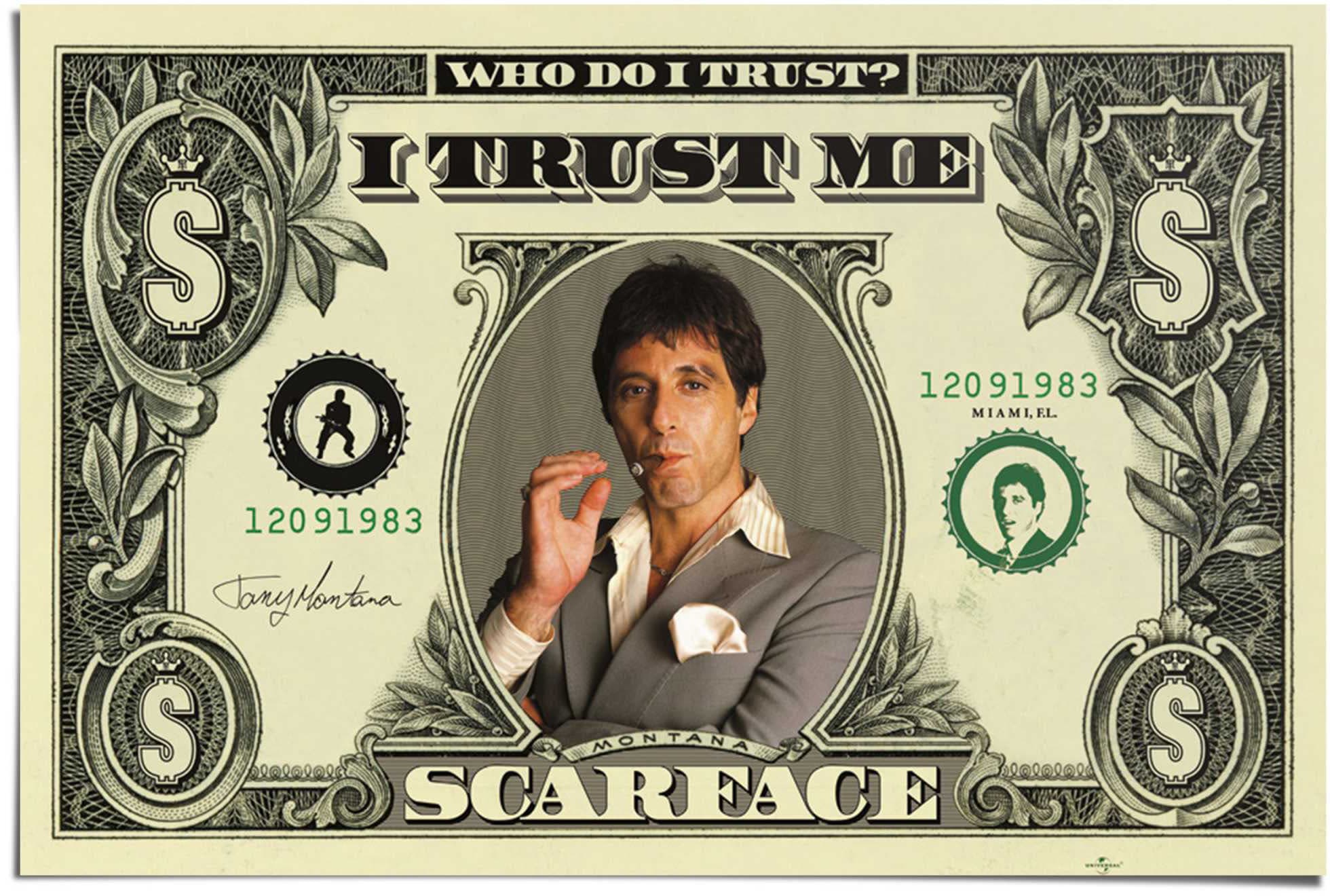 Reinders! Poster »Scarface Dollar«, (1 St.)