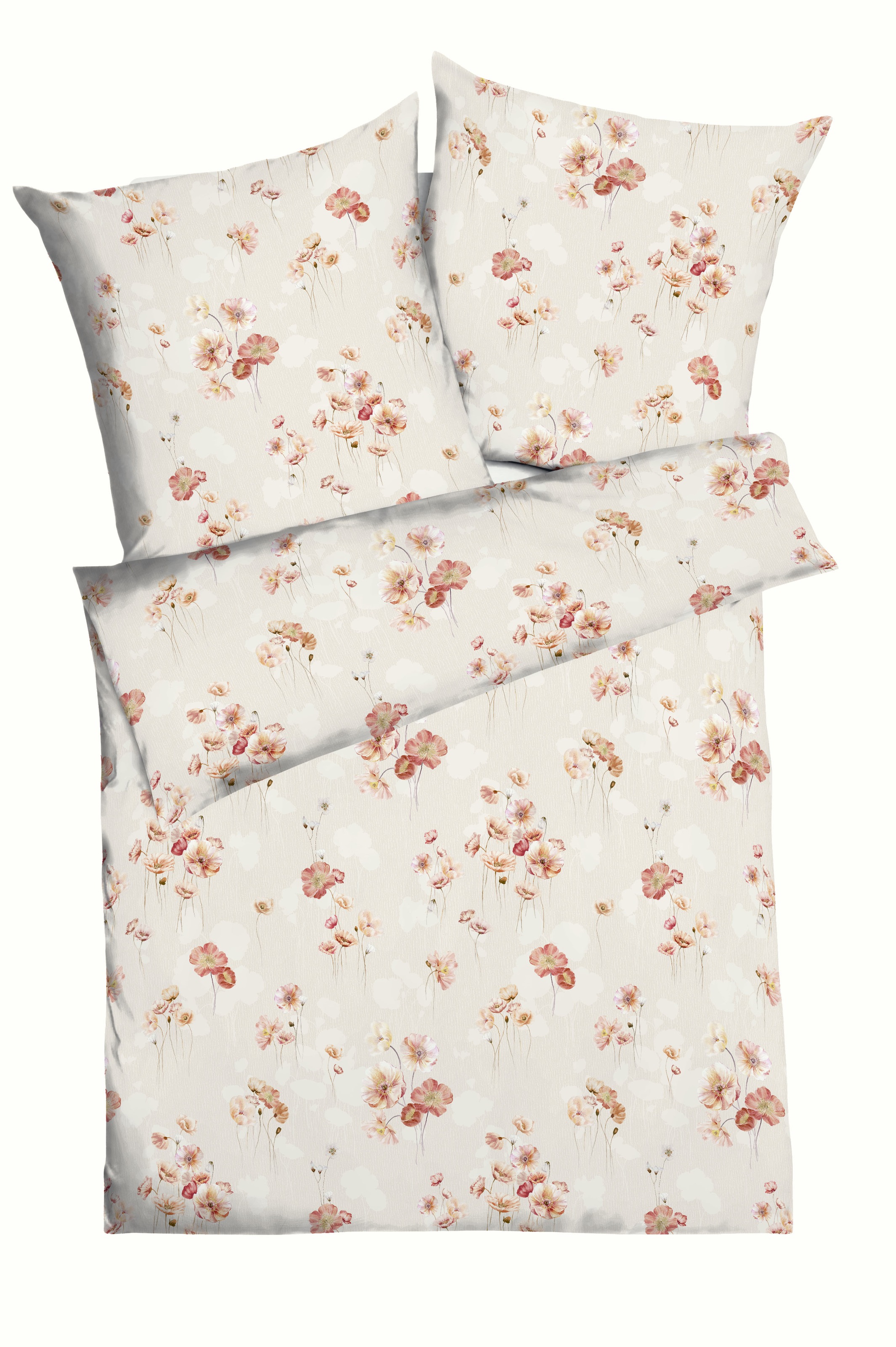Kaeppel Bettwäsche "Delicate Poppies" 2 Stk. tlg. Mit Blumen günstig online kaufen