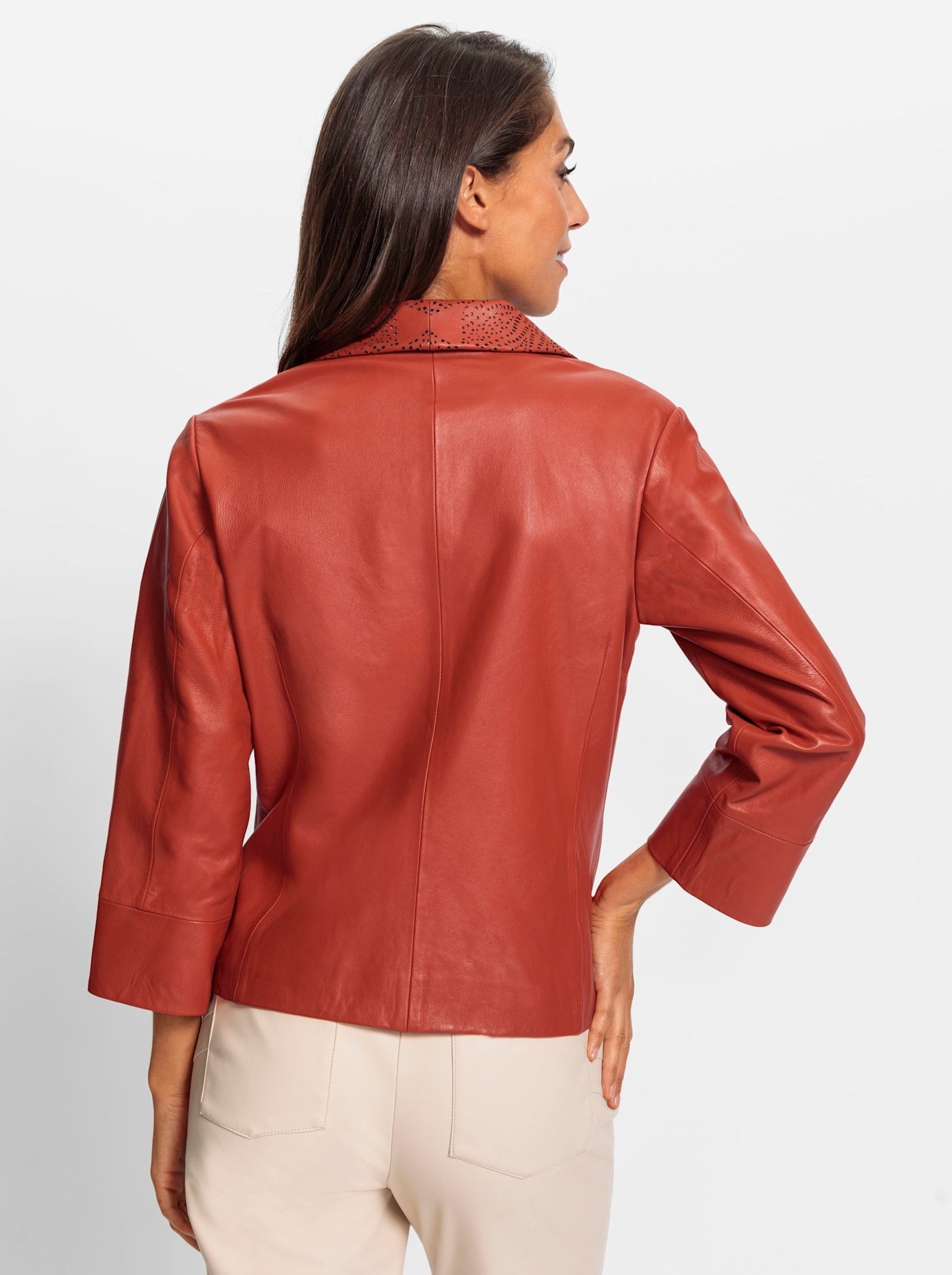 heine Lederjacke, ohne Kapuze