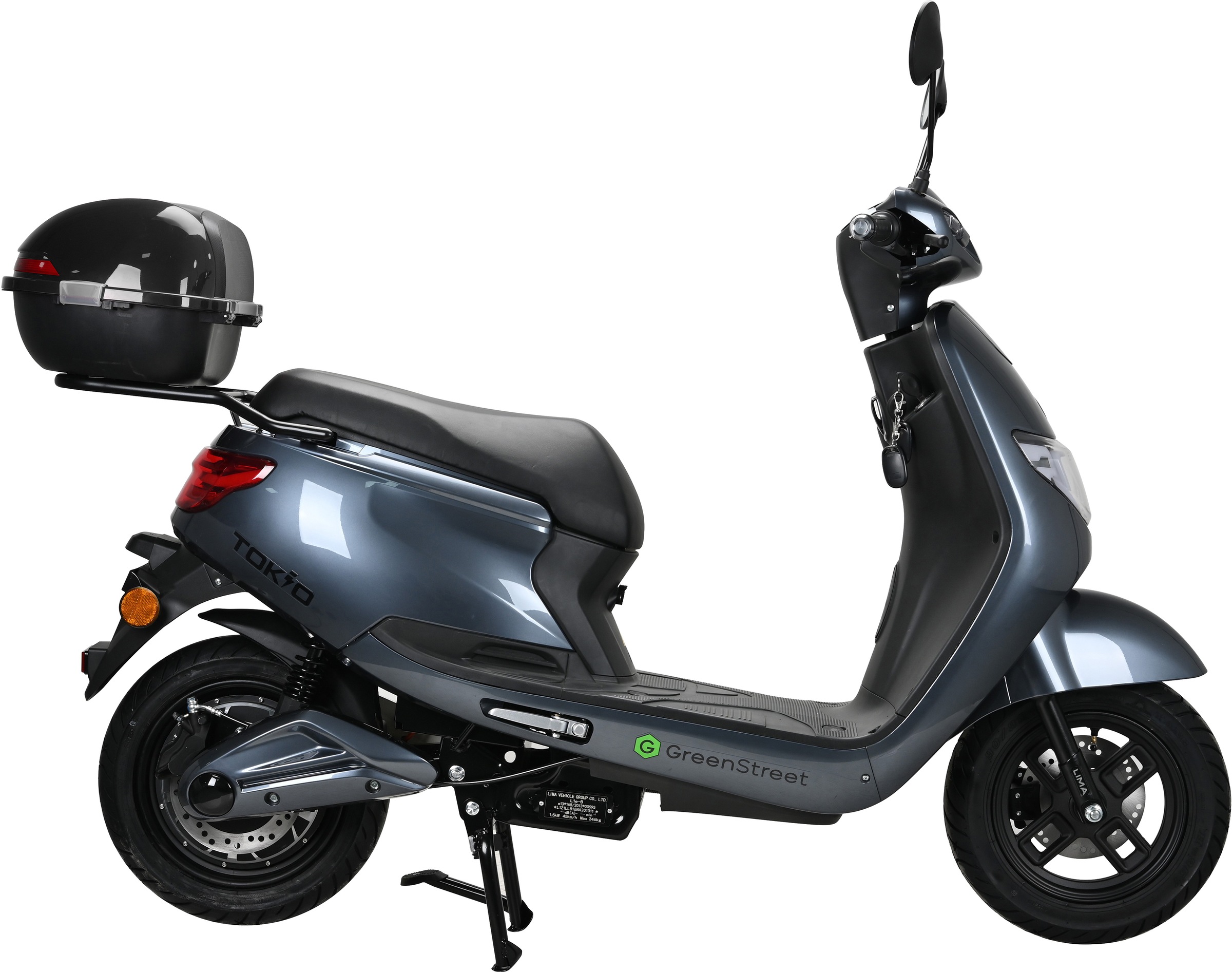 GreenStreet E-Motorroller »Tokio 1500 W + Topcase«