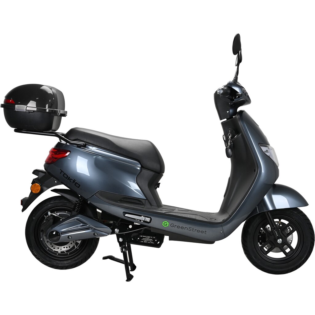 GreenStreet E-Motorroller »Tokio 1500 W + Topcase«