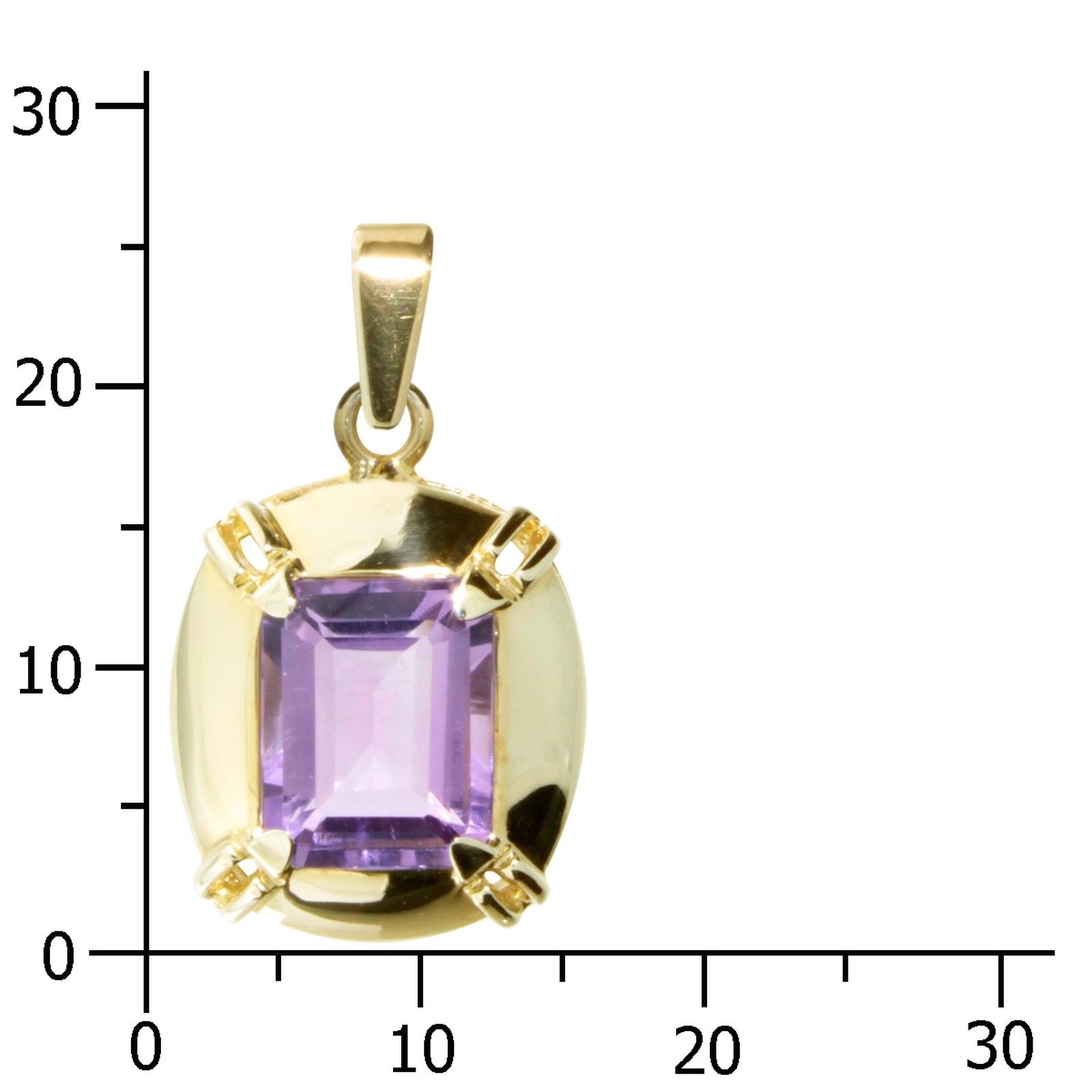 OSTSEE-SCHMUCK Kettenanhänger »- Fabia - Gold 333/000 - Amethyst«