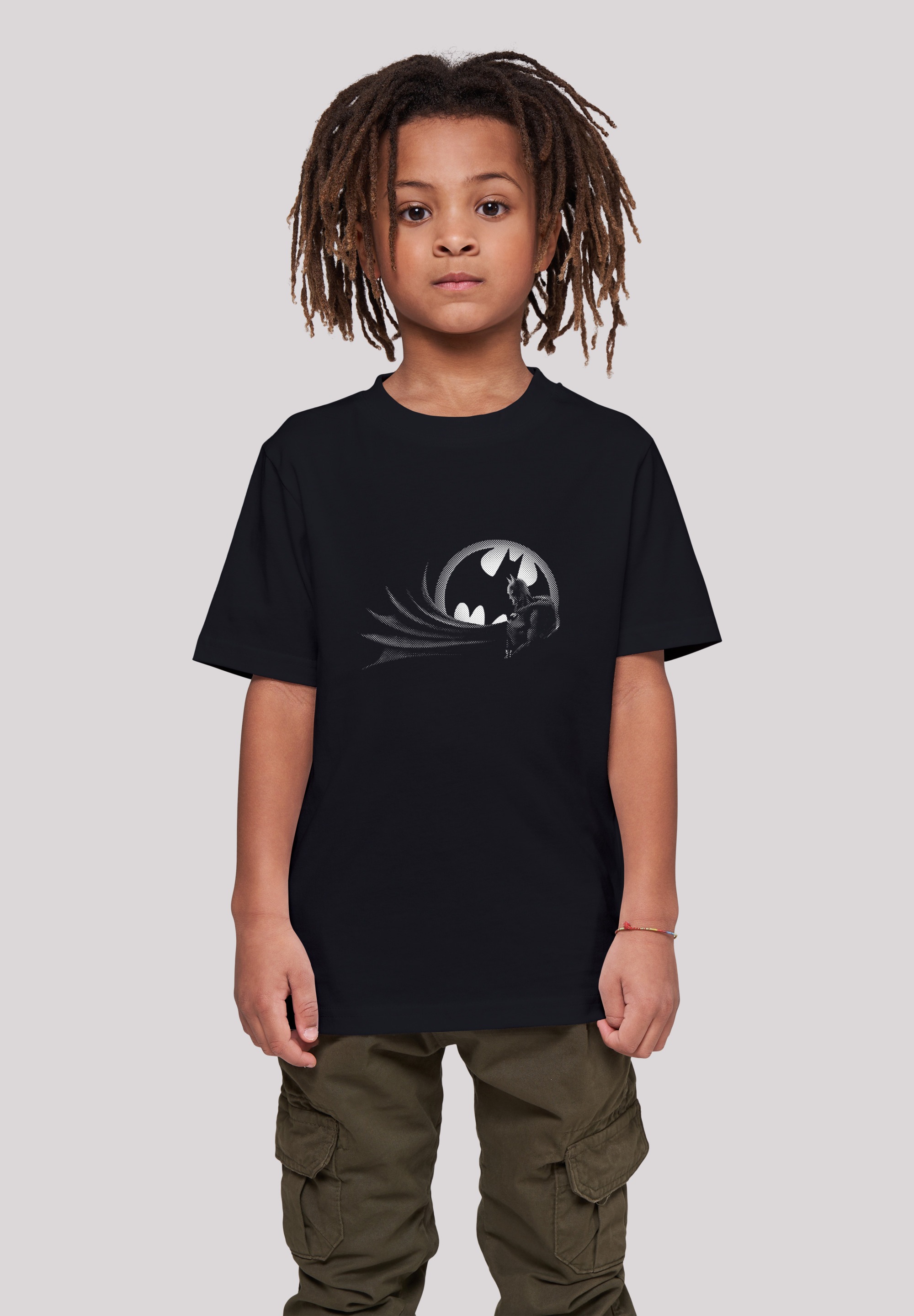 F4NT4STIC Kurzarmshirt »F4NT4STIC Kinder Batman Spot with Kids Basic Tee«, (1 tlg.)