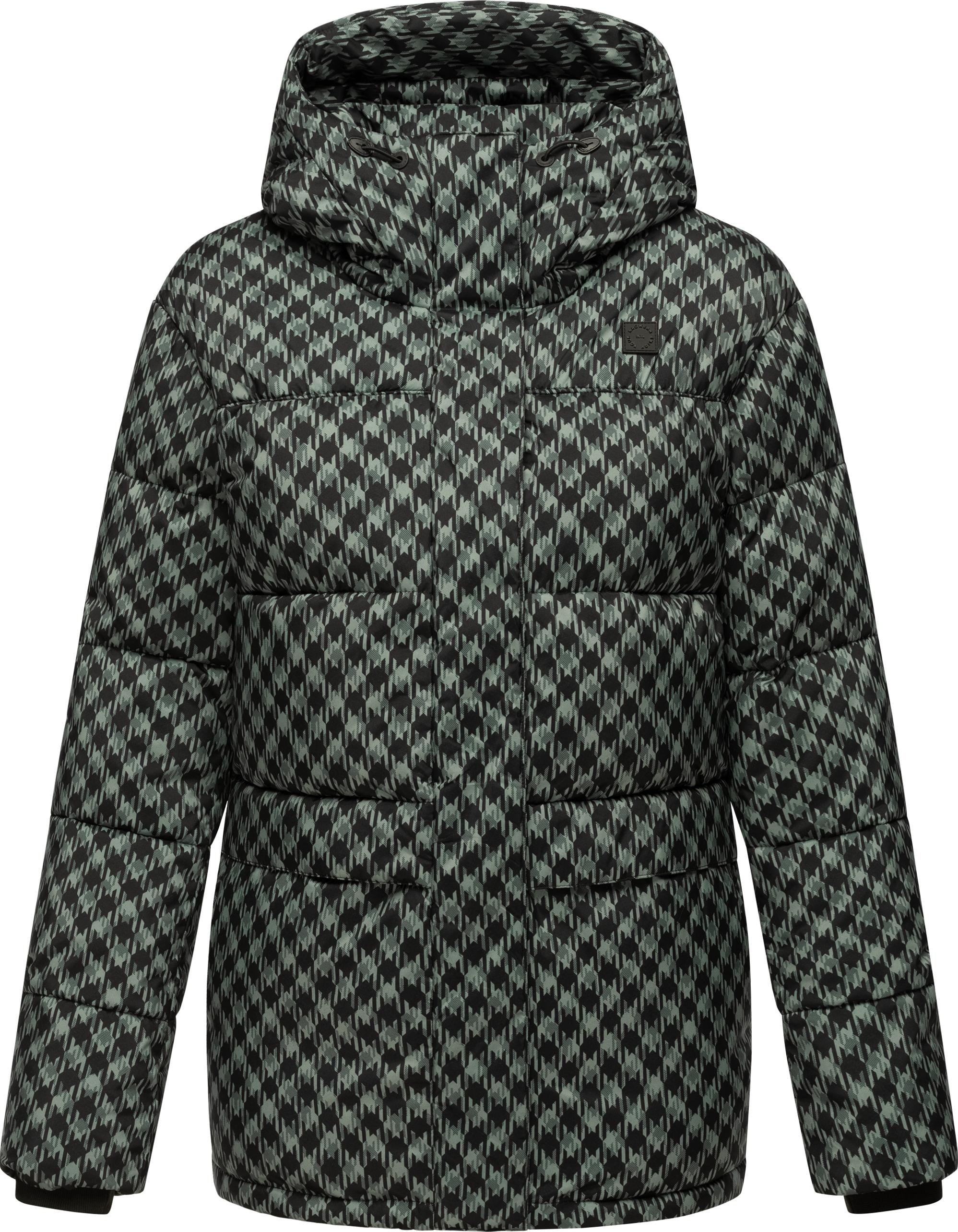 Steppjacke »Wikesh Print«, mit Kapuze, Wasserdichte Damen Winterjacke mit...