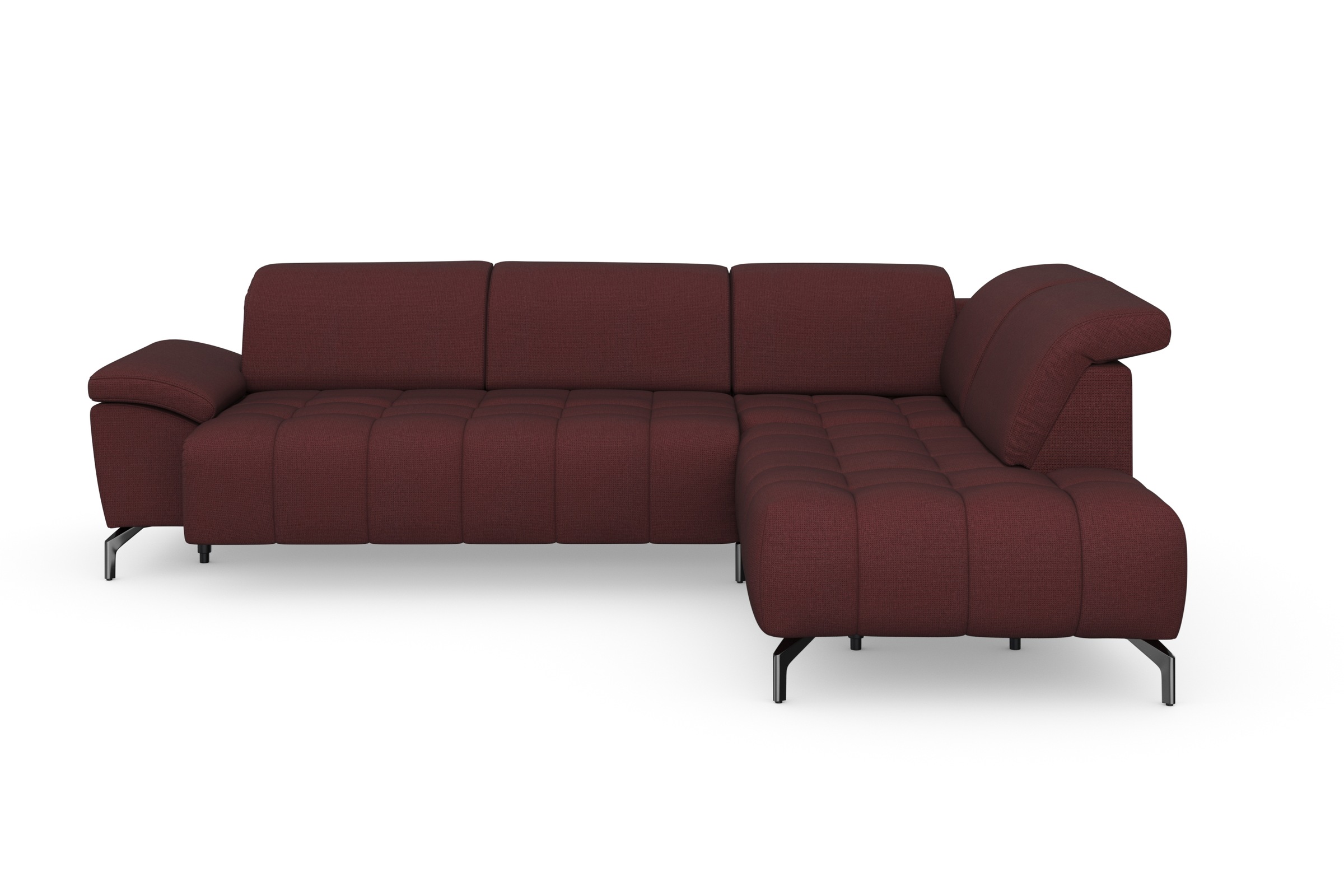 sit&more Ecksofa "Cool L-Form" wahlweise mit Kopfteilverstellung und Vorziehsitz motorisch