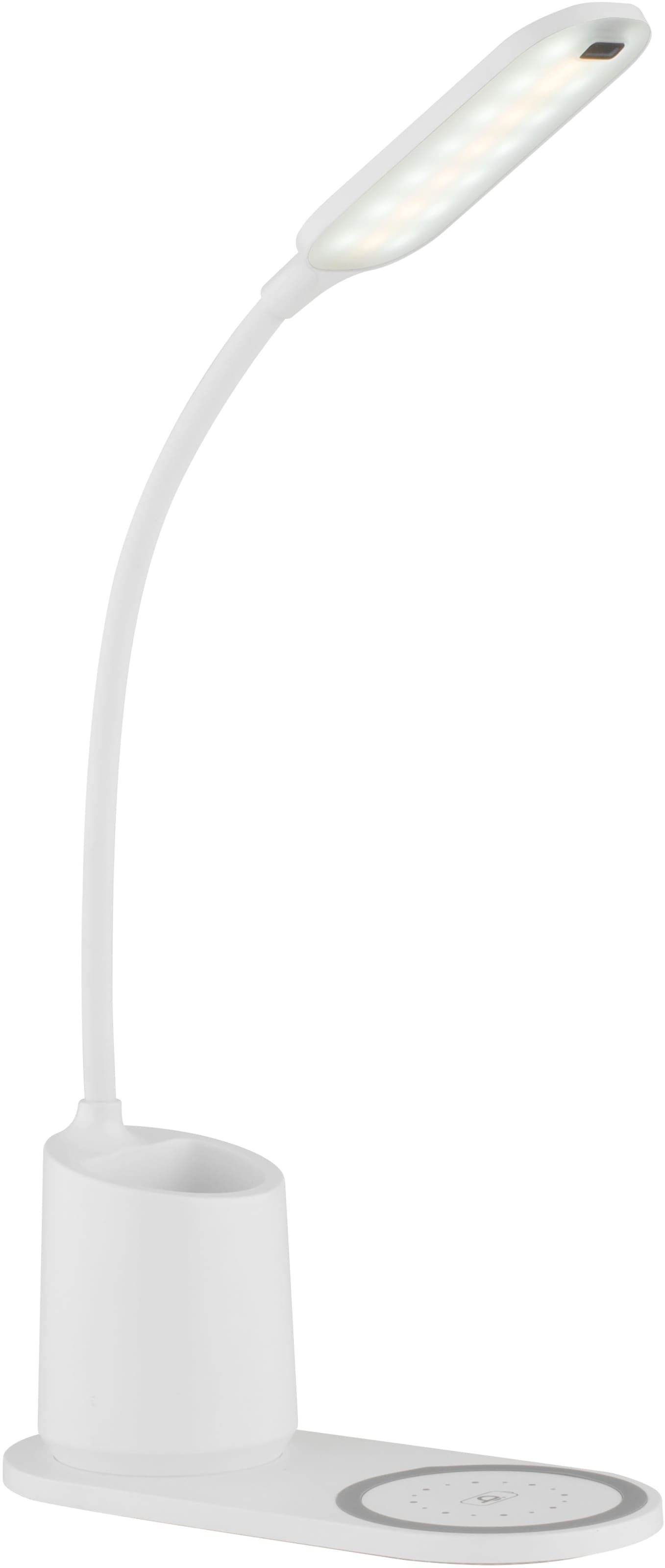 GLOBO LIGHTING LED Tischleuchte »MELLI«, Leuchtmittel LED-Modul | LED fest integriert, Tischlampe/Arbeitszimmer/Bürotischleuchte/weiß