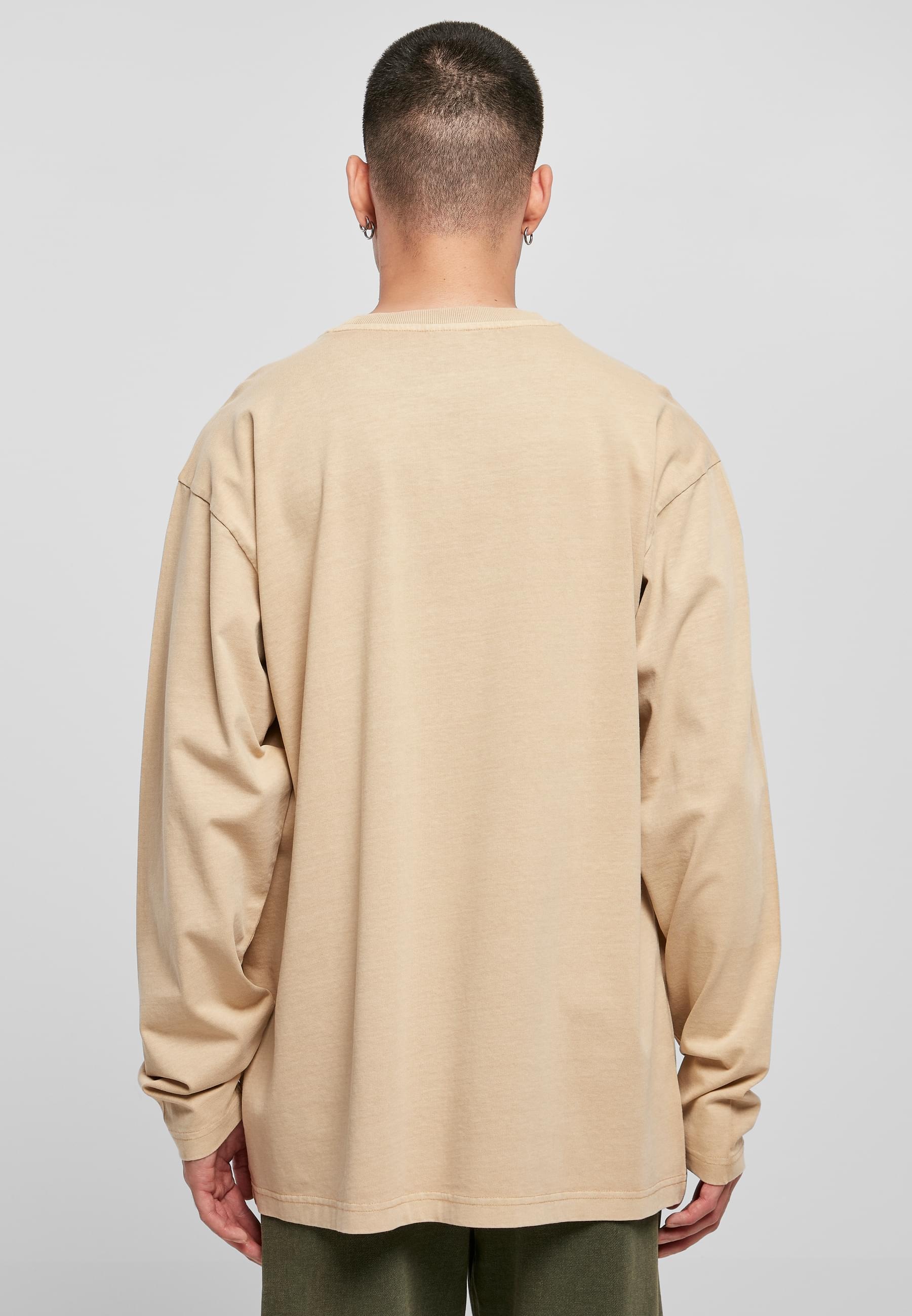 URBAN CLASSICS T-Shirt »Urban Classics Herren Heavy Oversized Garment Dye Longsleeve«, (1 tlg.)
