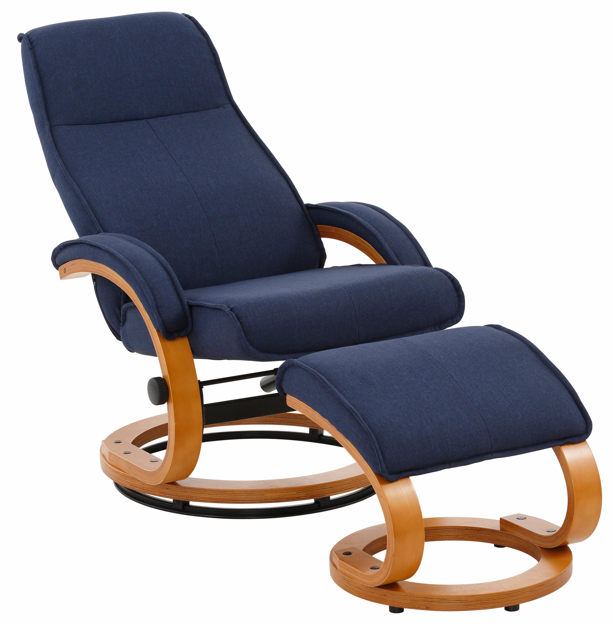 Thumbnail - Home affaire Relaxsessel "Paris, TV-Sessel mit Hocker und manueller Liegefunktion", (Set, 2 St., bestehend aus Sessel un...