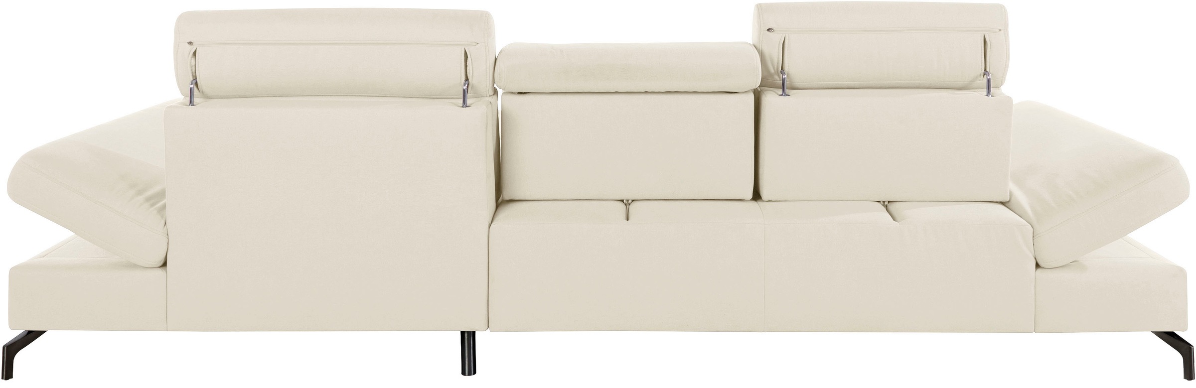 sit&more Ecksofa »Brisbane L-Form«, Fußhöhe 12 cm, inklusive Sitztiefen-, Armteil- und Kopfteilverstellung