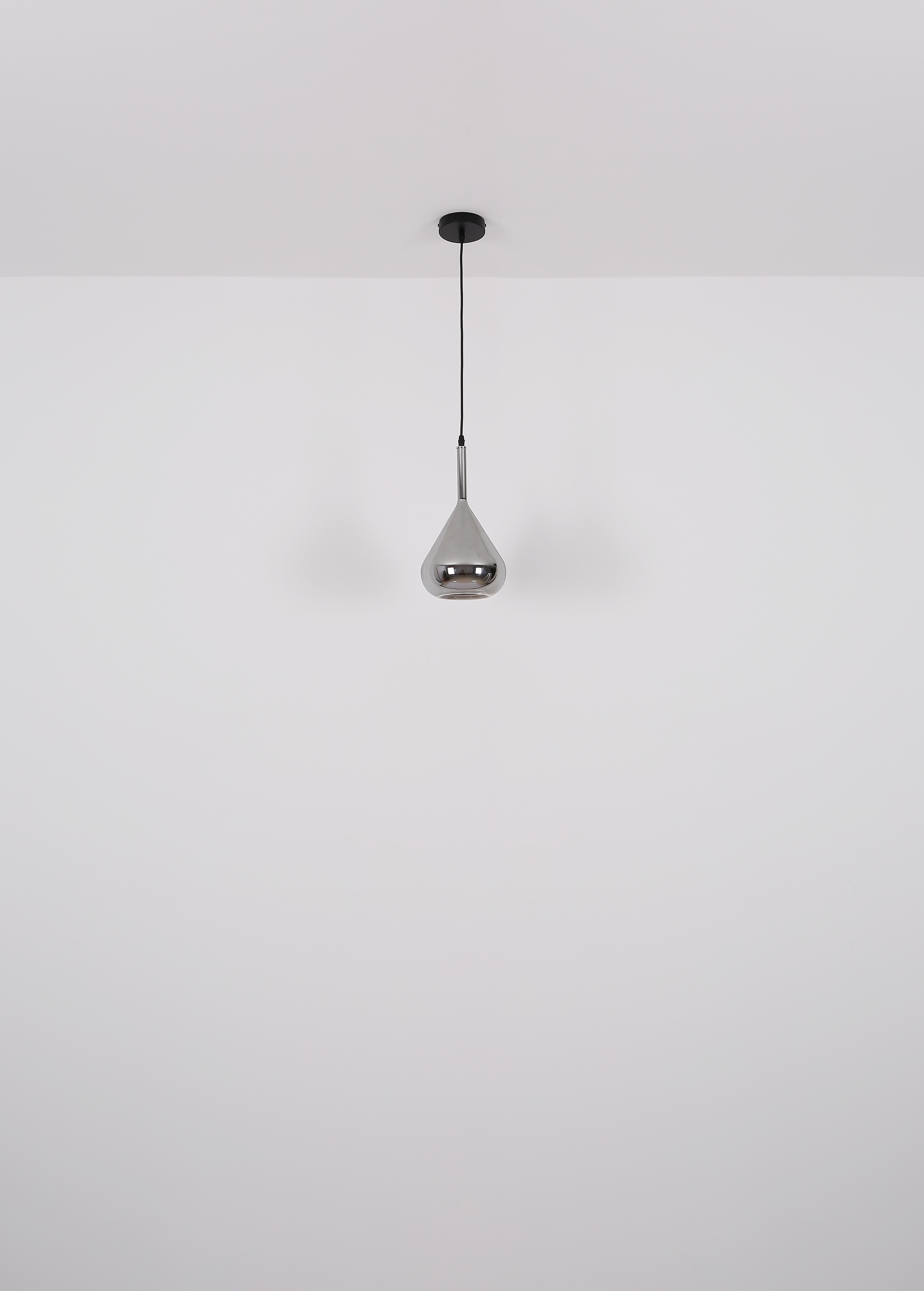 GLOBO LIGHTING Hängeleuchte »GEEKY«, Leuchtmittel E27 | ohne Leuchtmittel, Hängelampe/Glas rauchfarben/Höhe kürzbar/Wohnzimmer