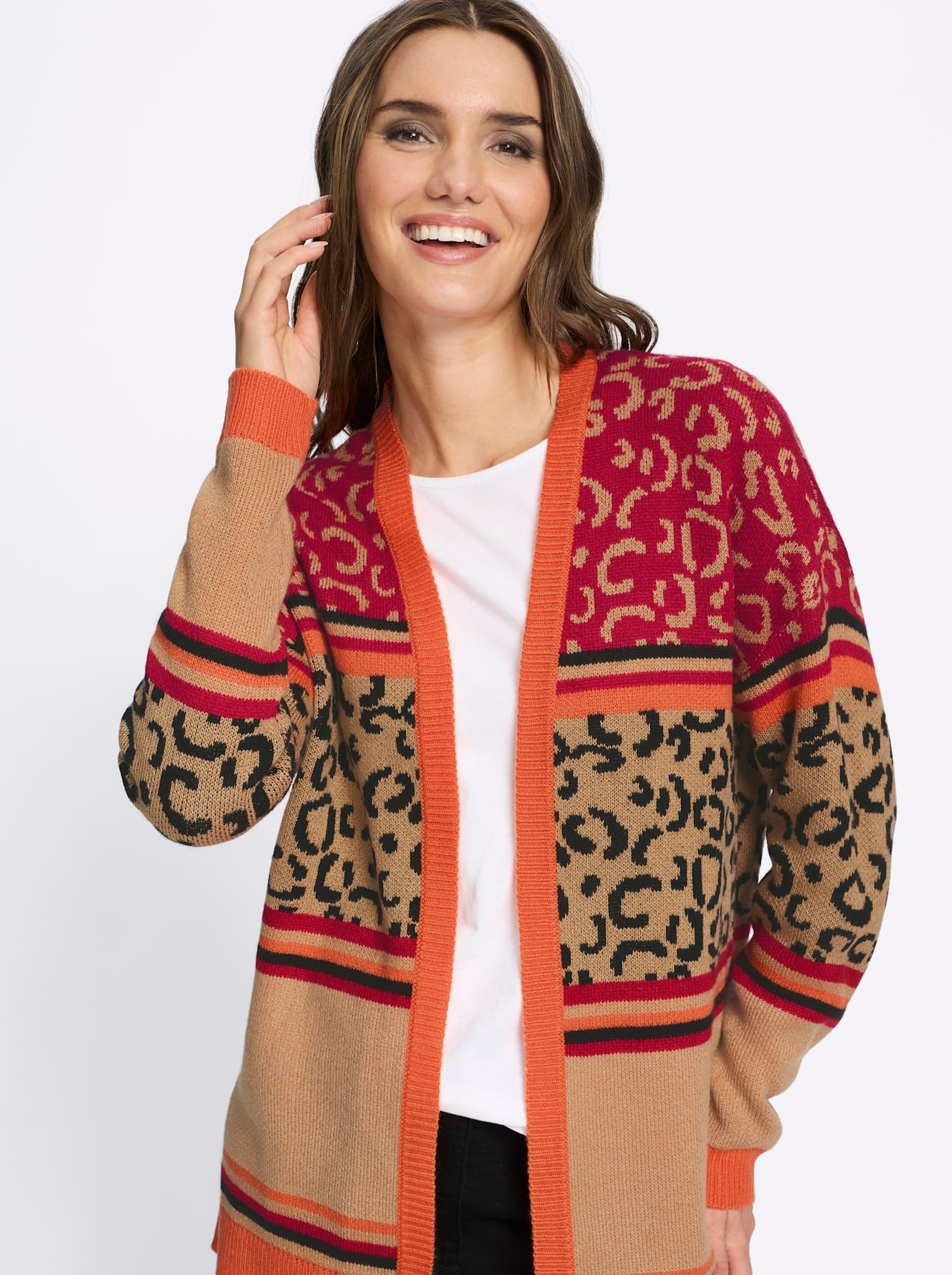 Classic Basics Longstrickjacke
