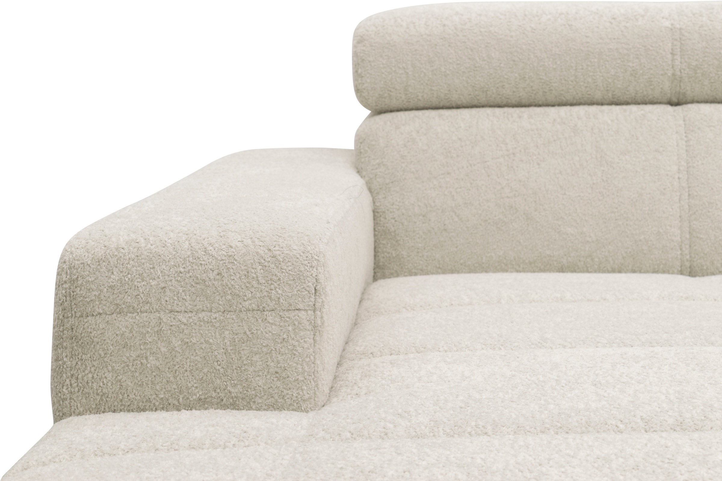 OTTO home Wohnlandschaft »Ballerup 359 x 228 cm, auch mit verstellbarer Sitztiefe« Kopfteile verstellbar, Pet Friendly Bezug, U-Form