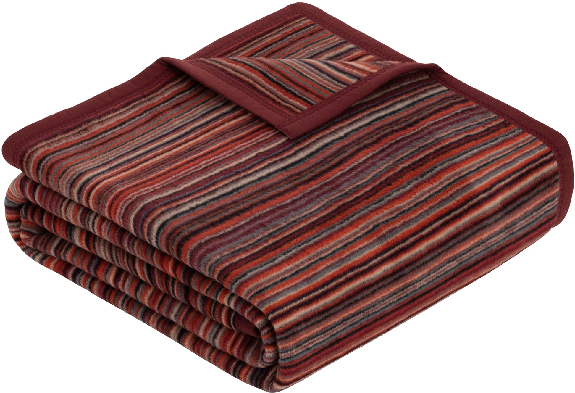 IBENA Wohndecke "Jacquard Decke Malang" mit filigranen Streifen, made in Europe