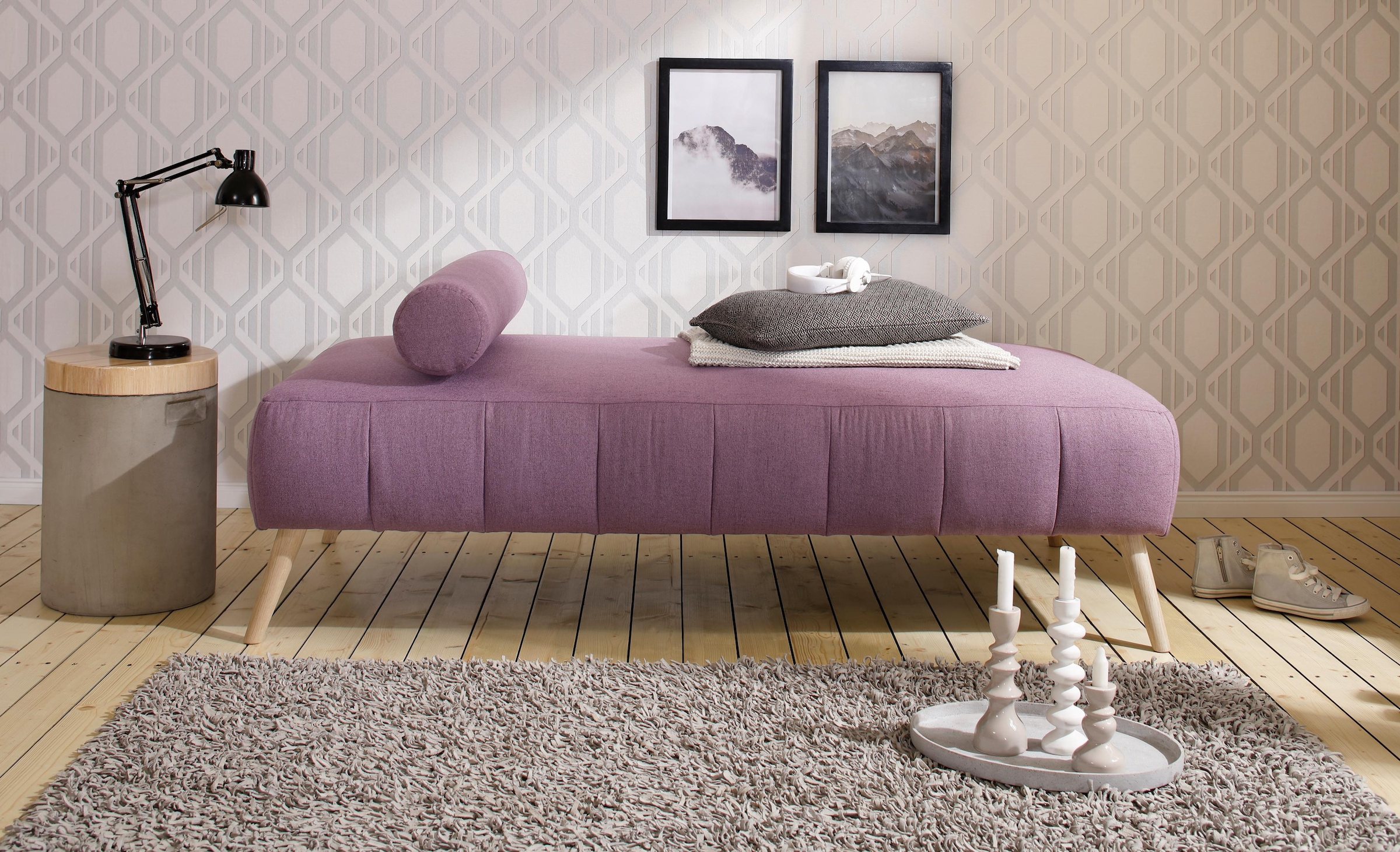 OTTO home Daybett "Lucy" mit losem Rollenkissen günstig online kaufen