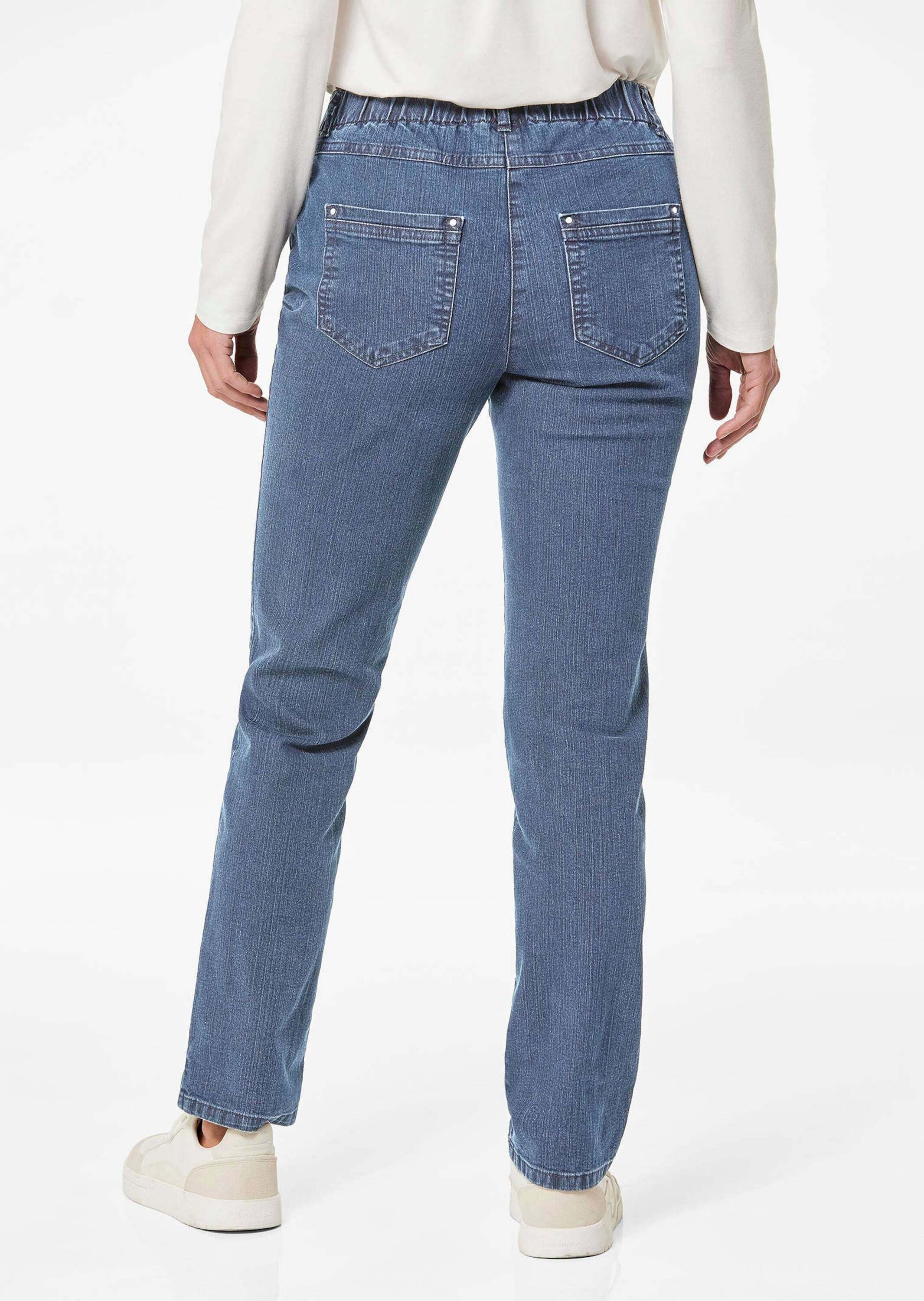 GOLDNER Regular-fit-Jeans »Jeansschlupfhose LOUISA Klassische Jeansschlupfhose LOUISA«