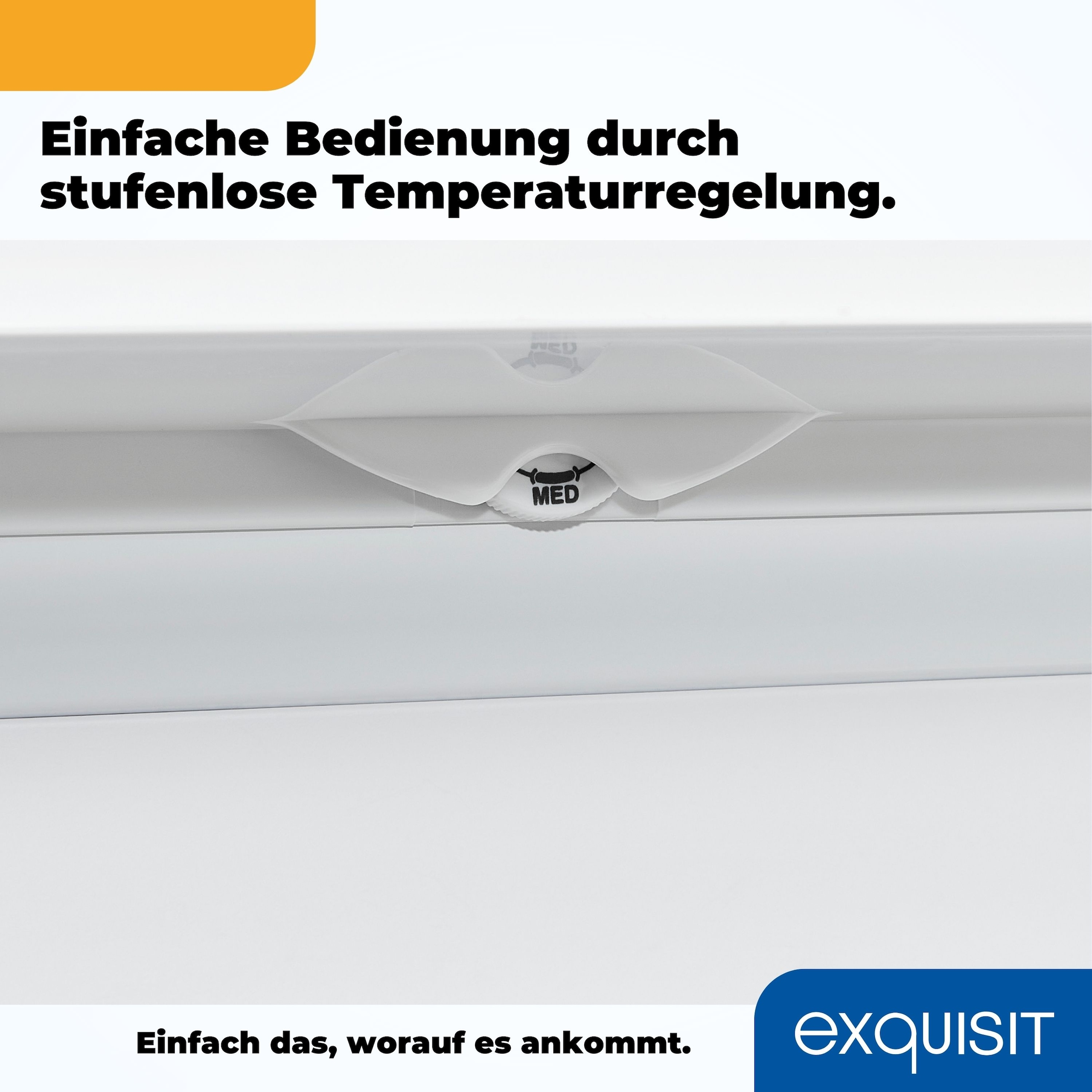 exquisit Gefrierschrank »GS81-040C weiss«, 85,5 cm hoch, 54,5 cm breit, energiesparend in Energieefizienz C, 87 Liter Nutzinhalt, 4 Sterne