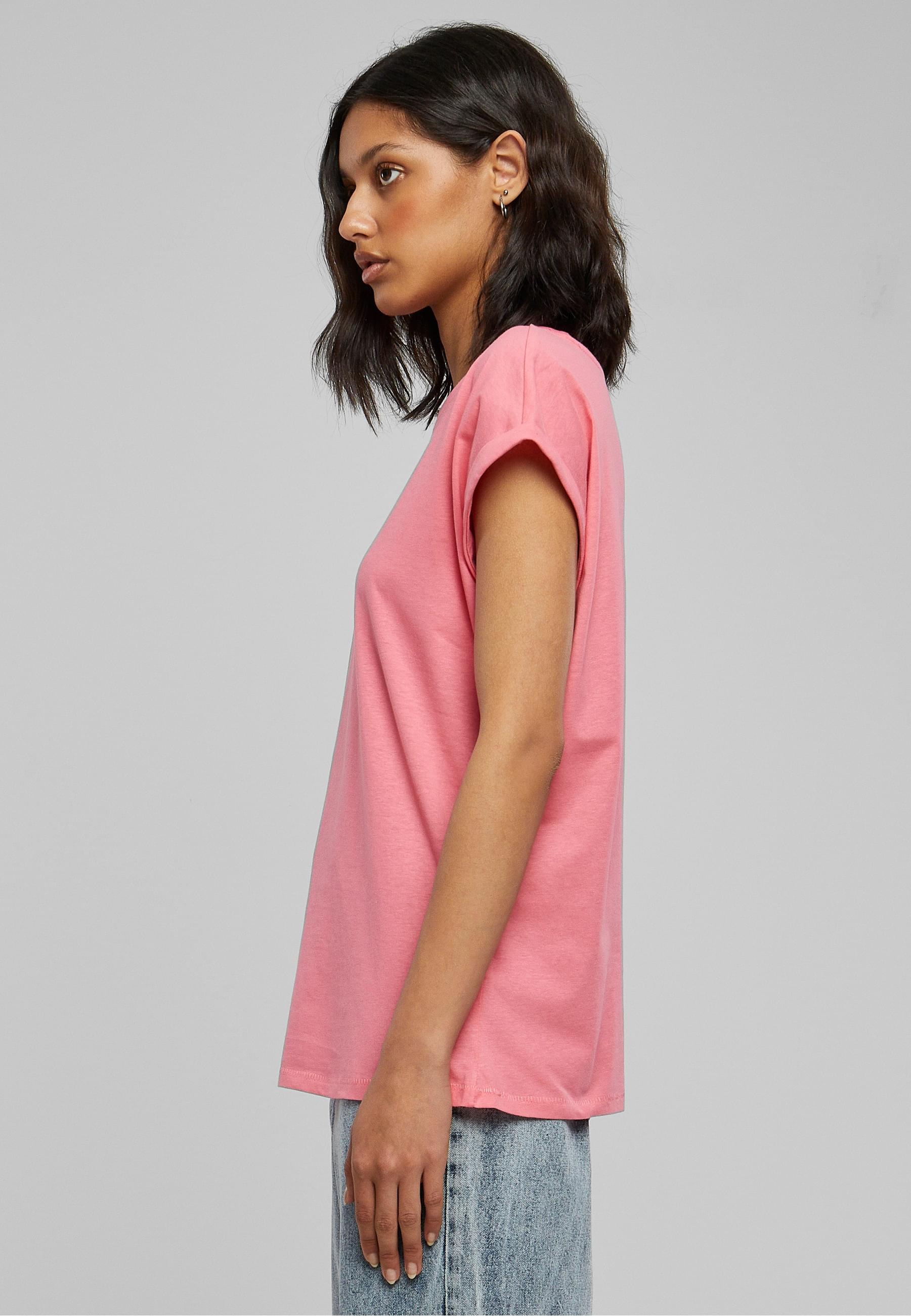 URBAN CLASSICS Kurzarmshirt »Urban Classics Damen Ladies Extended Shoulder Tee«, (1 tlg.)