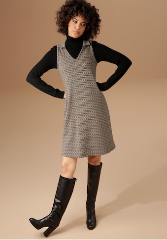 Aniston CASUAL Jerseykleid, im angesagtem Retro-Muster kaufen