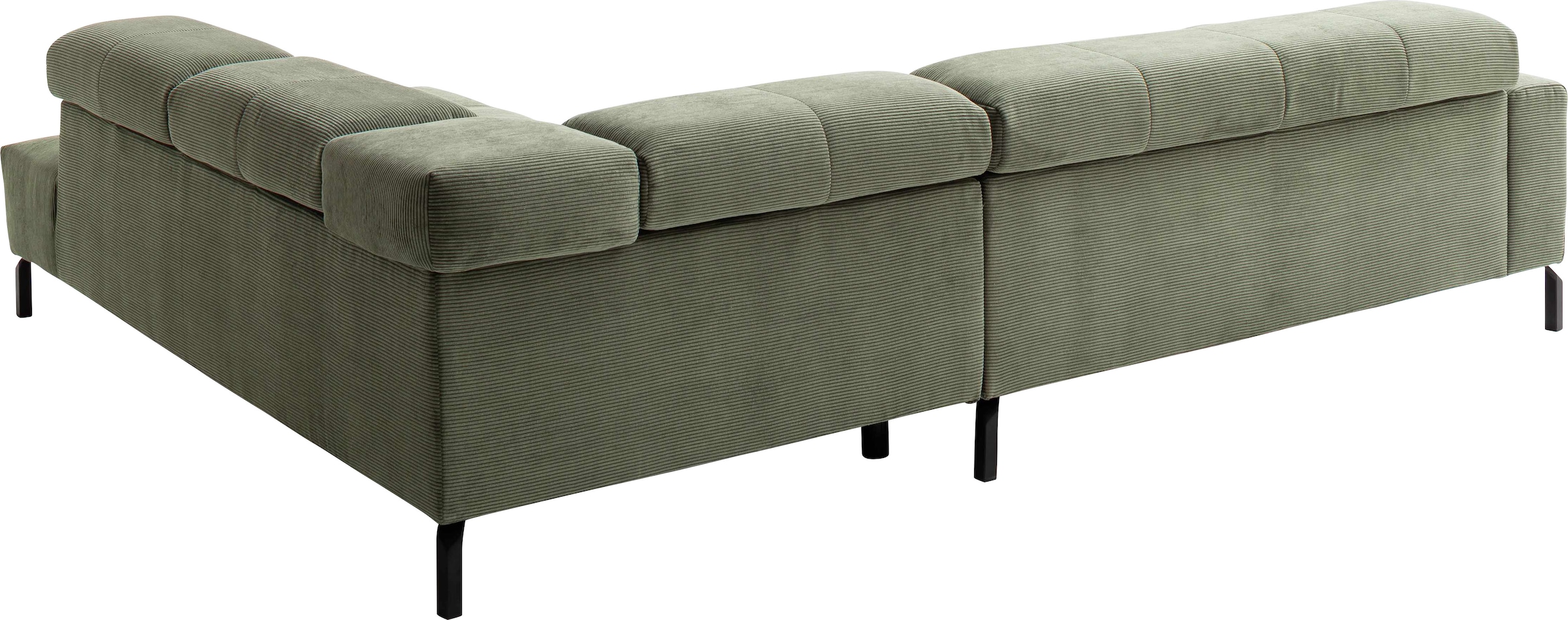 Places of Style Ecksofa »Cleveland, L-Form, incl. Kopfteilverstellung, Breite 276 cm«, wahlweise elektrischer Sitzvorzug