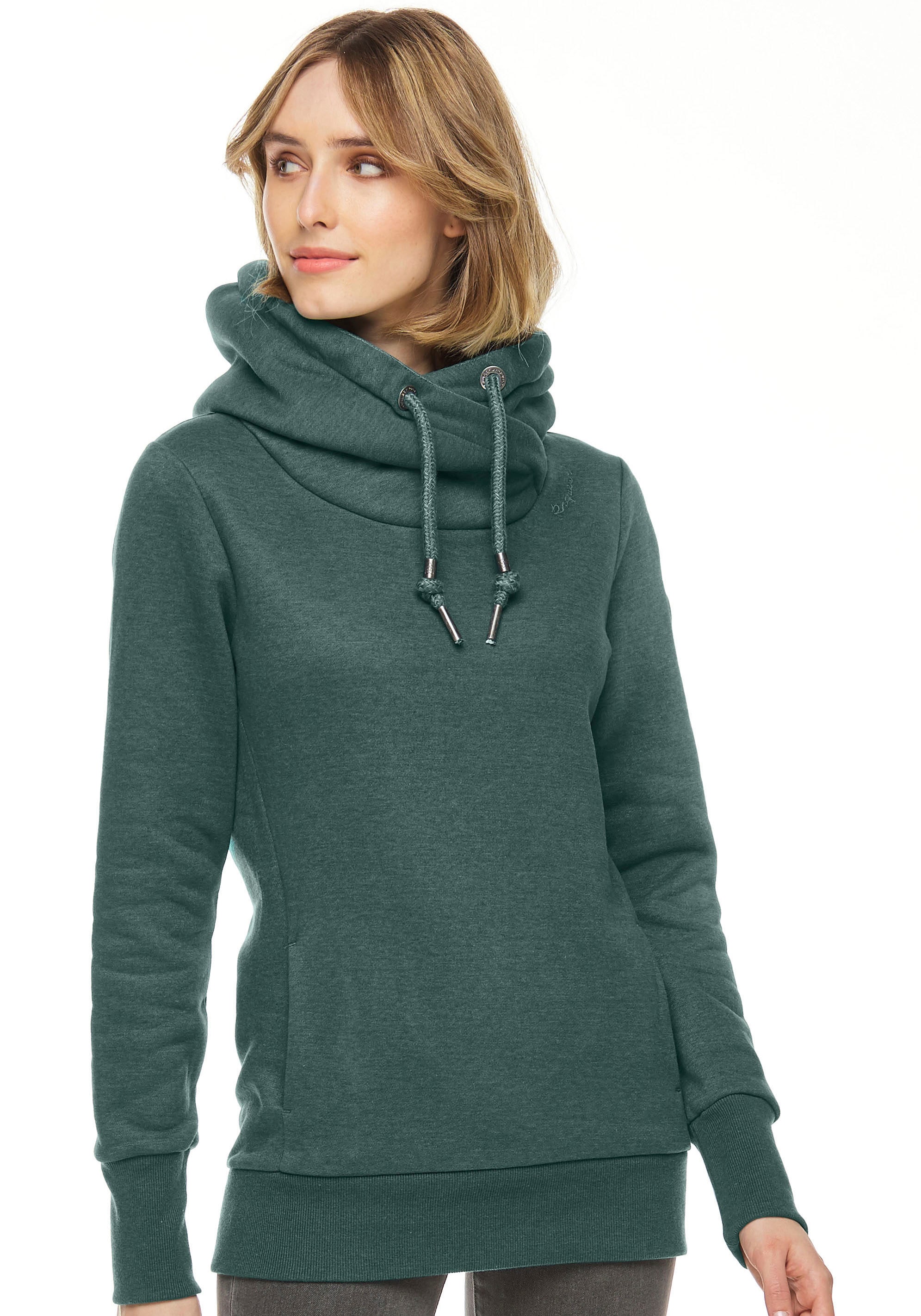 ragwear -  Sweatjacke "RYLIE ZIP", mit hohem Stehkragen in Melange-Optik