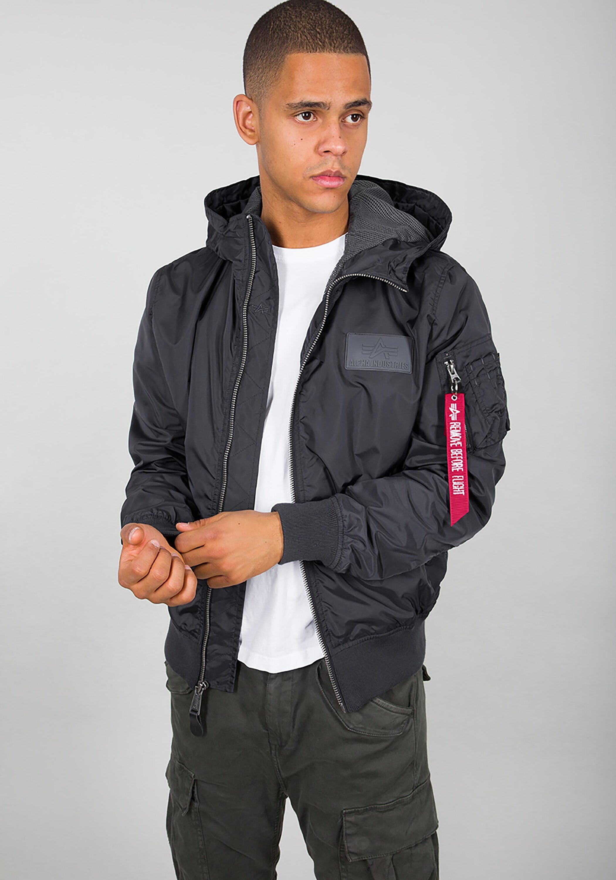 Alpha Industries Bomberjacke "Alpha Industries Men - Bomber Jackets MA-1 LW Hooded"