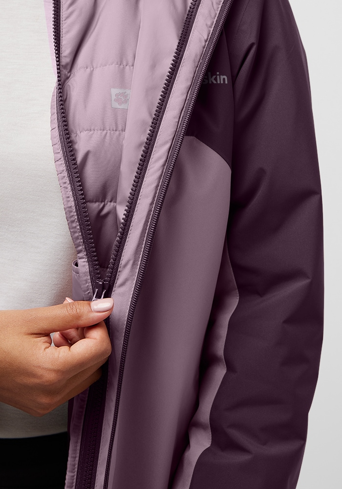 Jack Wolfskin 3-in-1-Funktionsjacke »HUNBERG 3IN1 JKT W«, mit Kapuze