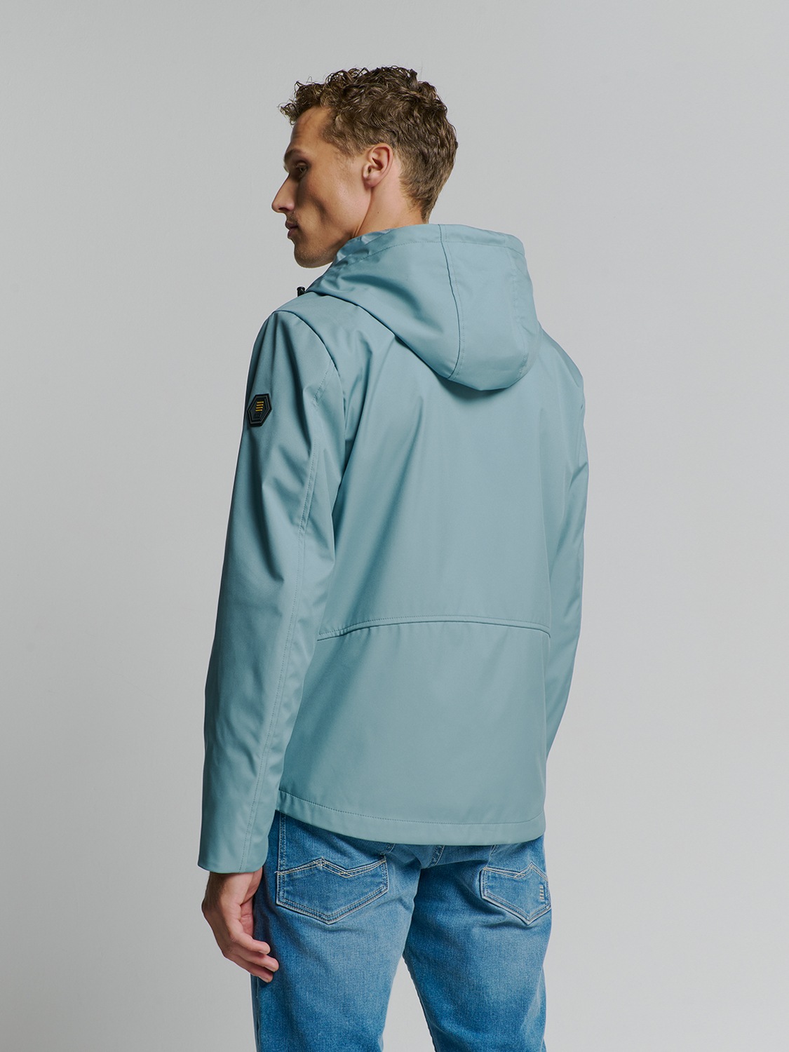 NO EXCESS Kurzjacke "No Excess Jacke mit Kapuze Jacket Mid Long Hooded" günstig online kaufen