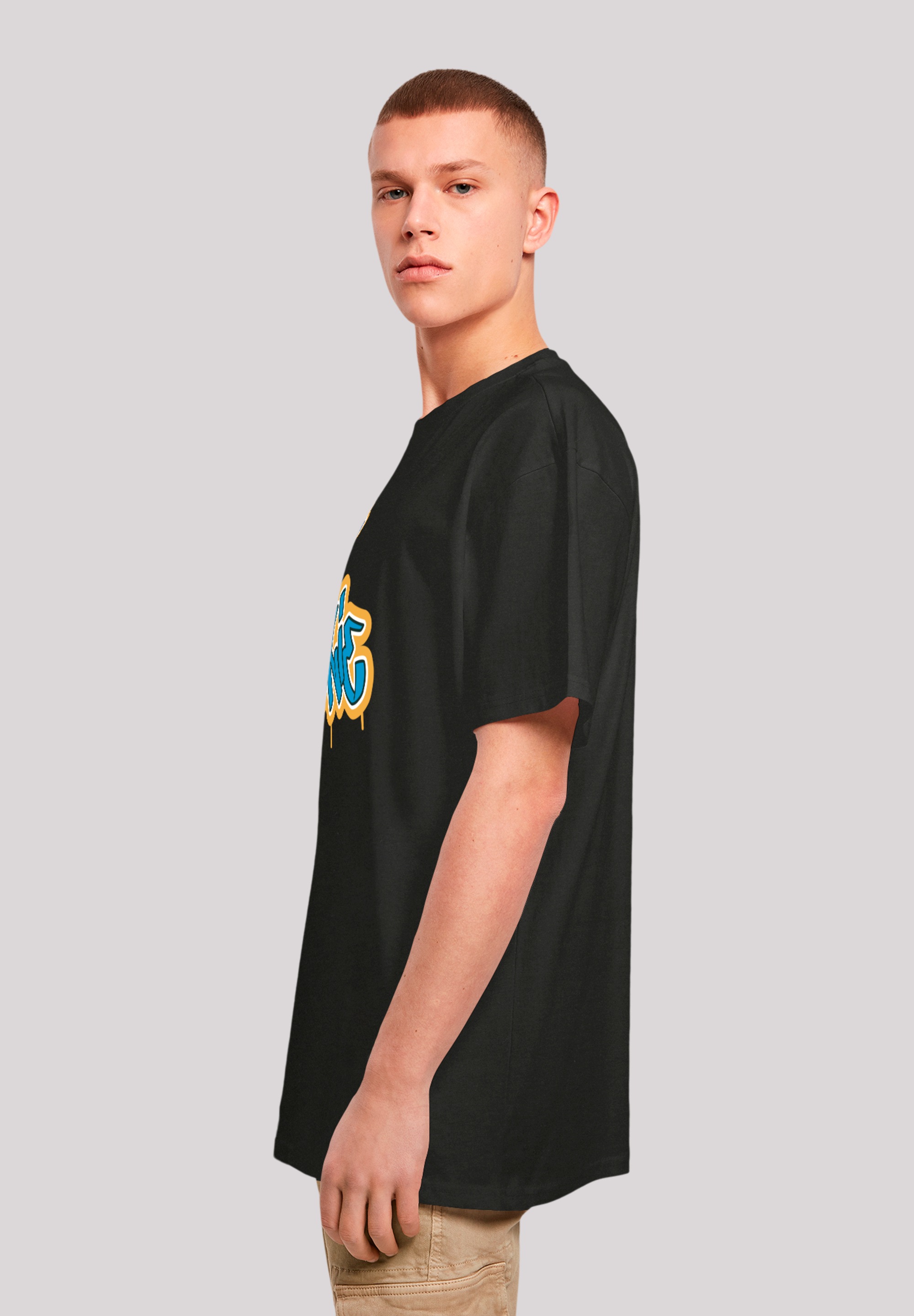 F4NT4STIC T-Shirt »Sesamstraße Cookie Graffiti Logo«, Premium Qualität