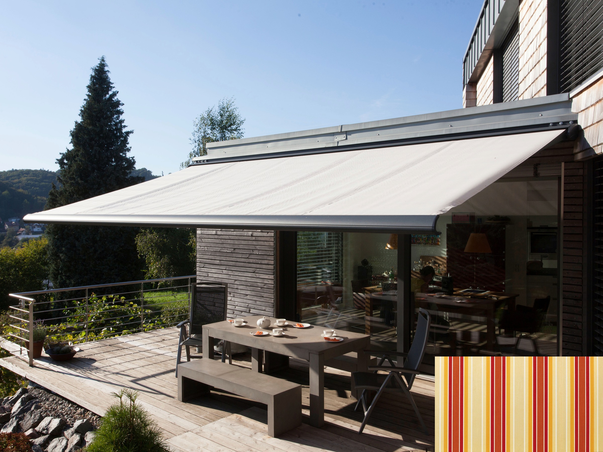 Wismar Kassettenmarkise "Classic S-Compact" Breite: 600 cm, Ausfall: 300 cm günstig online kaufen