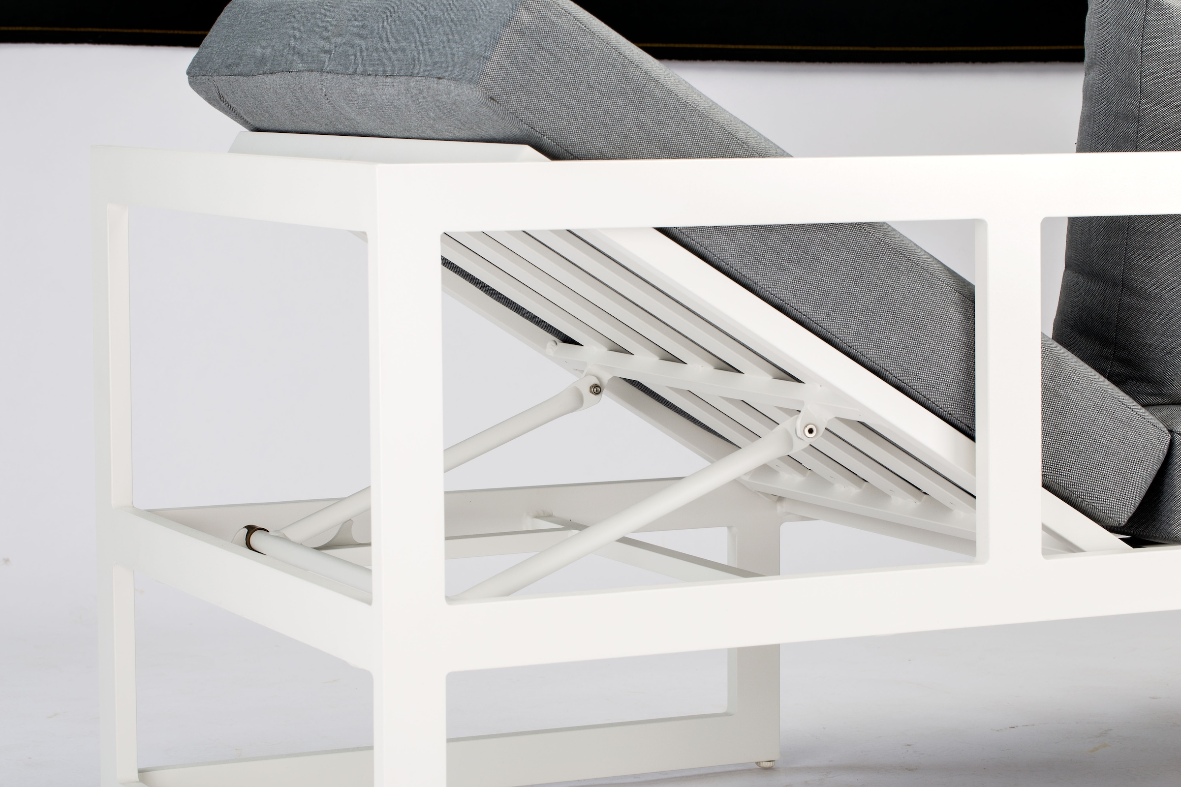 Best Loungeset »Rhodos«, (Set, 15 tlg.), bestehend aus 2 Sitzbänken, 1 Tisch und 12 Kissen