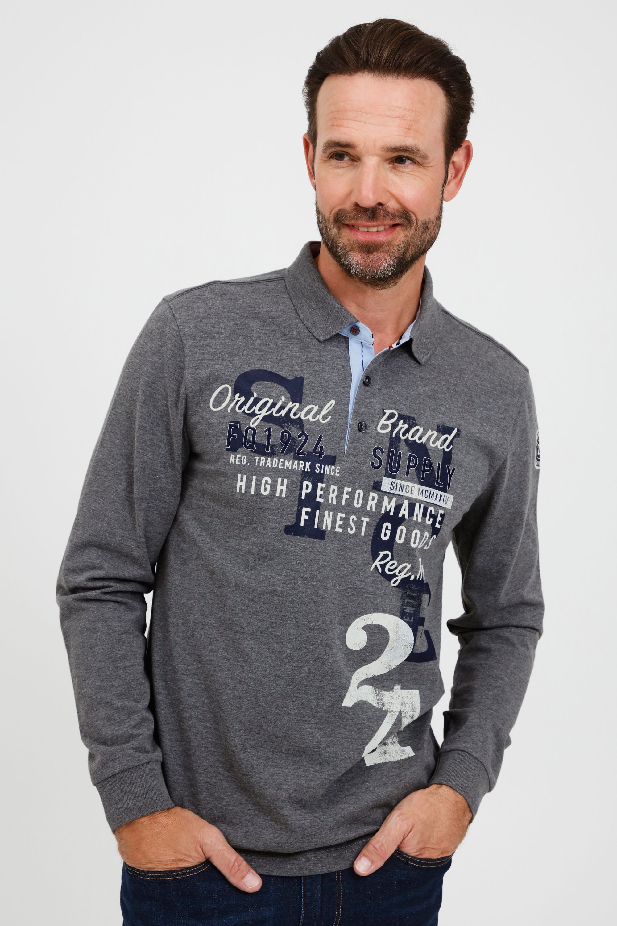 FQ1924 Langarm-Poloshirt »Langarm-Poloshirt FQRagnvald«