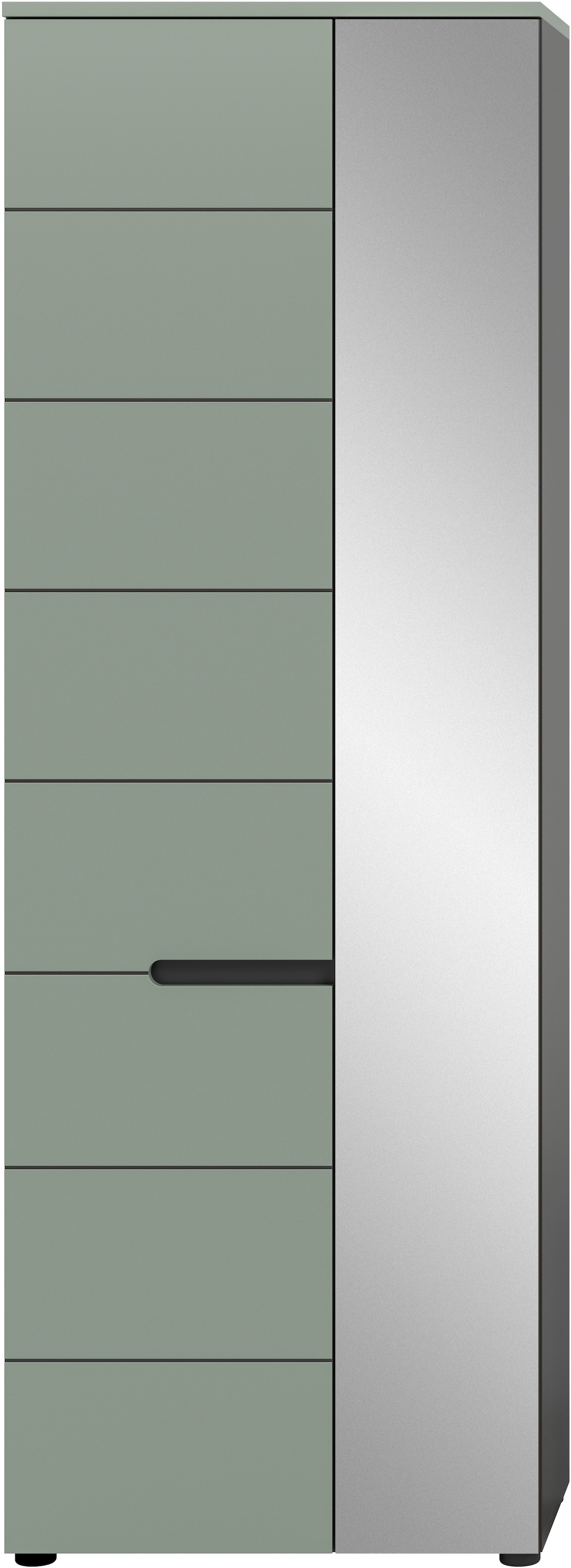 INOSIGN Garderobenschrank »REHAT, TOPSELLER!, Höhe 190cm, 2 Türen, 6 Fächer, 1 Kleiderstange«, (1 St., in verschiedenen Farben erhältlich), Garderobe, Flurschrank, Dielenschrank, Kleiderschrank, Garderobenmöbel