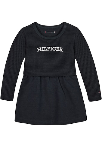 TOMMY HILFIGER Sweatkleid su Logostickerei