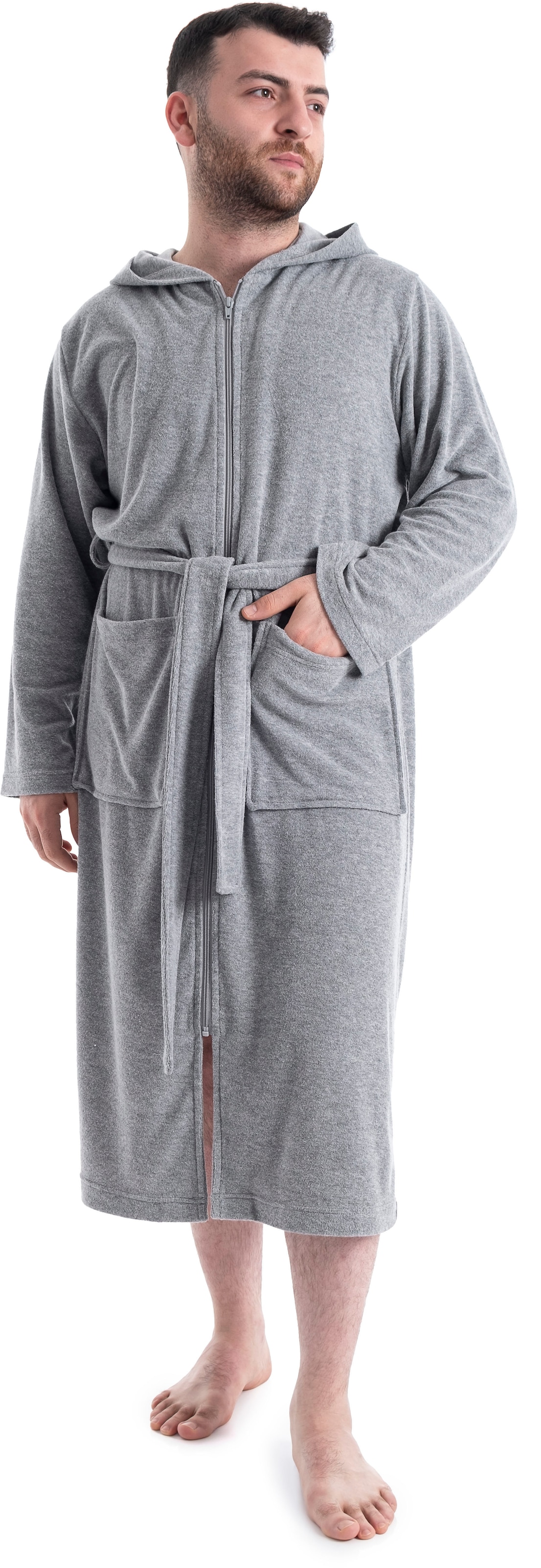 OTTO home Herrenbademantel "Nela, ideal für Sauna & Spa, Hotelbademantel, M günstig online kaufen