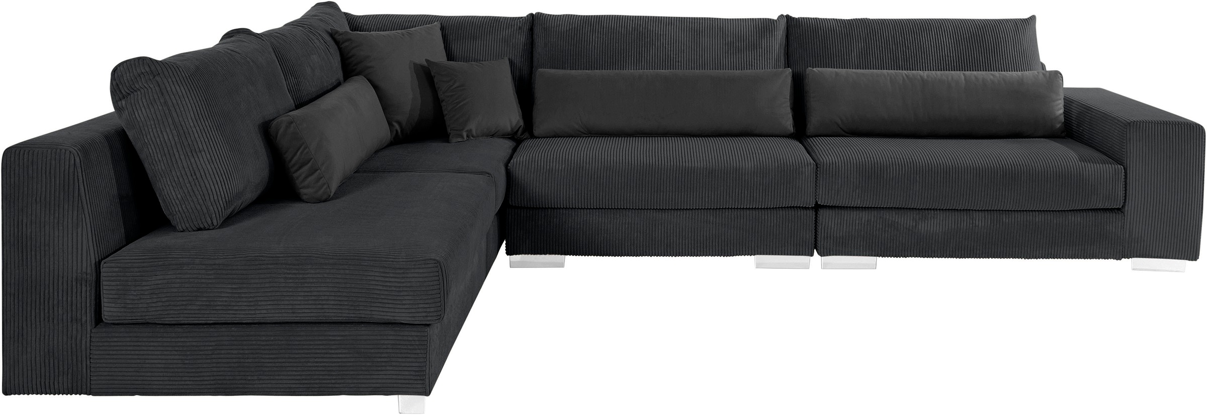 Home affaire Ecksofa »Vasco L-Form«, inkl. 10-teiligen Kissen-Set