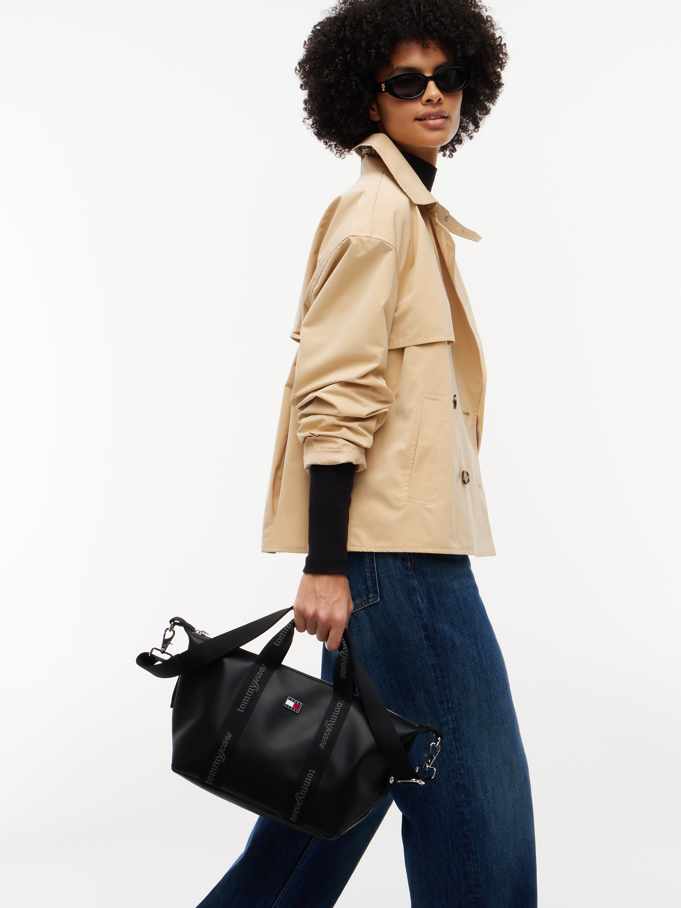 Tommy Jeans Handtasche »TJW DAILY ELEVATED MINI TOTE« Damen Schultertasche, Umhängetasche mit Logoschriftzügen